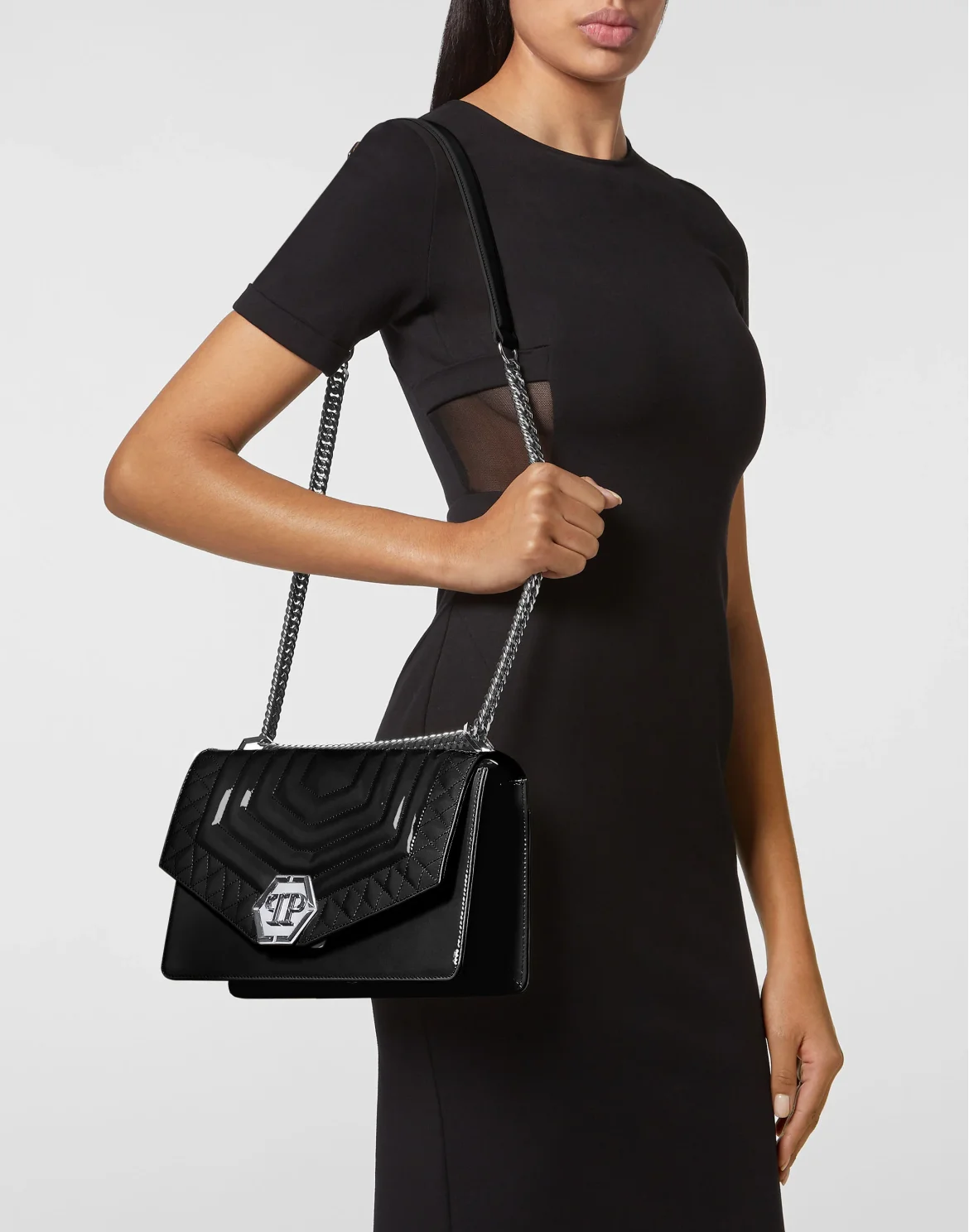 Shoulder Bag Hexagon, цвет: Черный