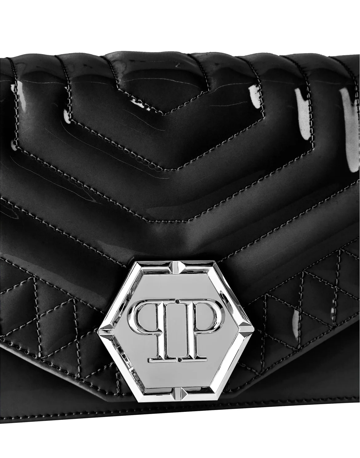 Medium Shoulder Bag Hexagon, цвет: Черный