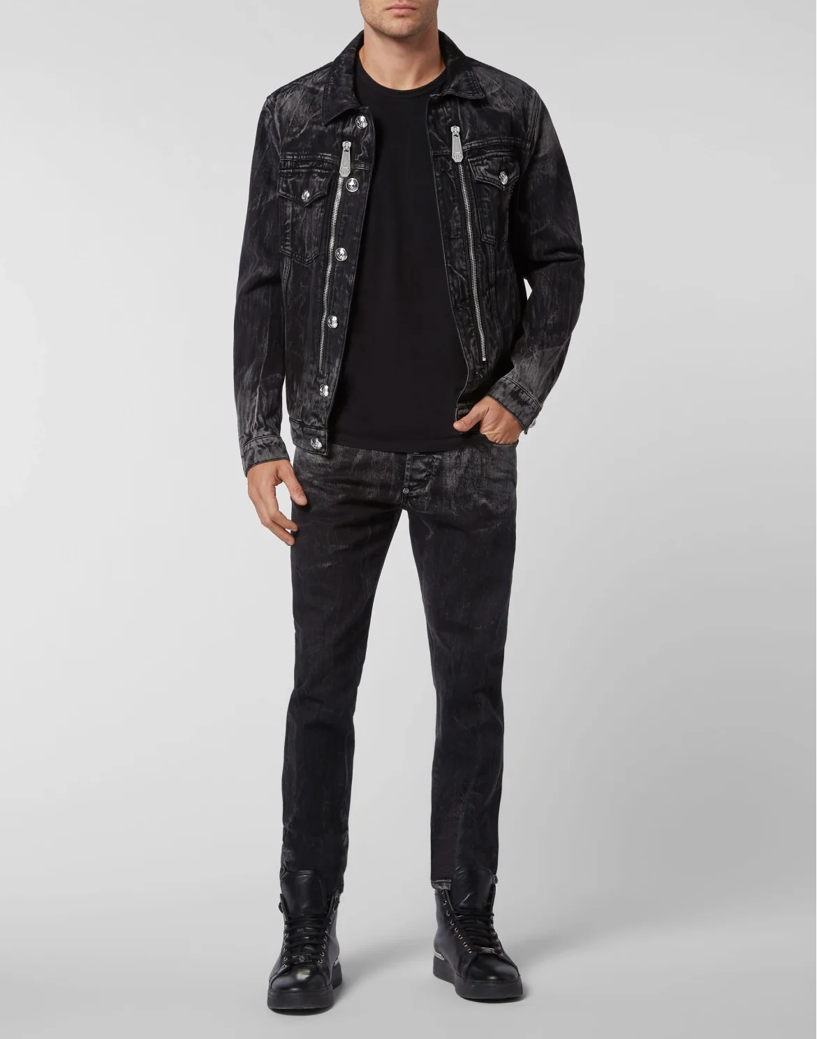Denim Jacket Panther, цвет: Серый
