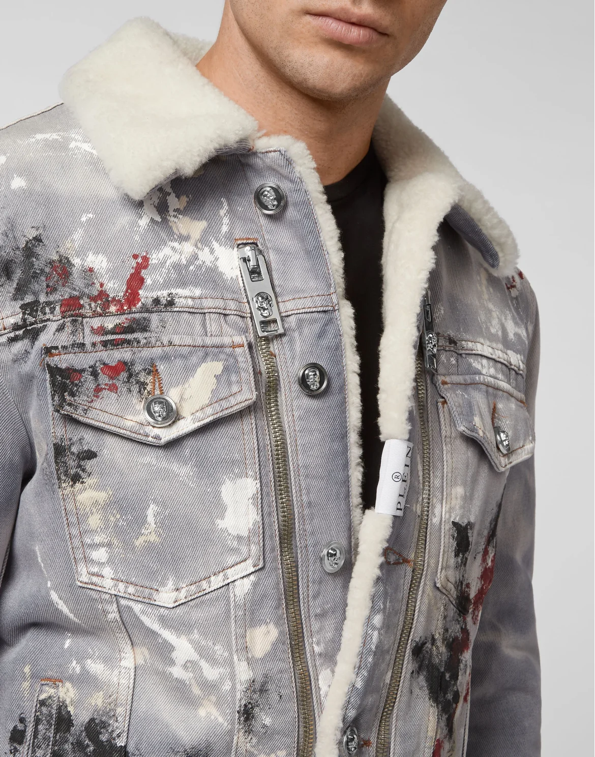 Denim Jacket Painted, цвет: Синий