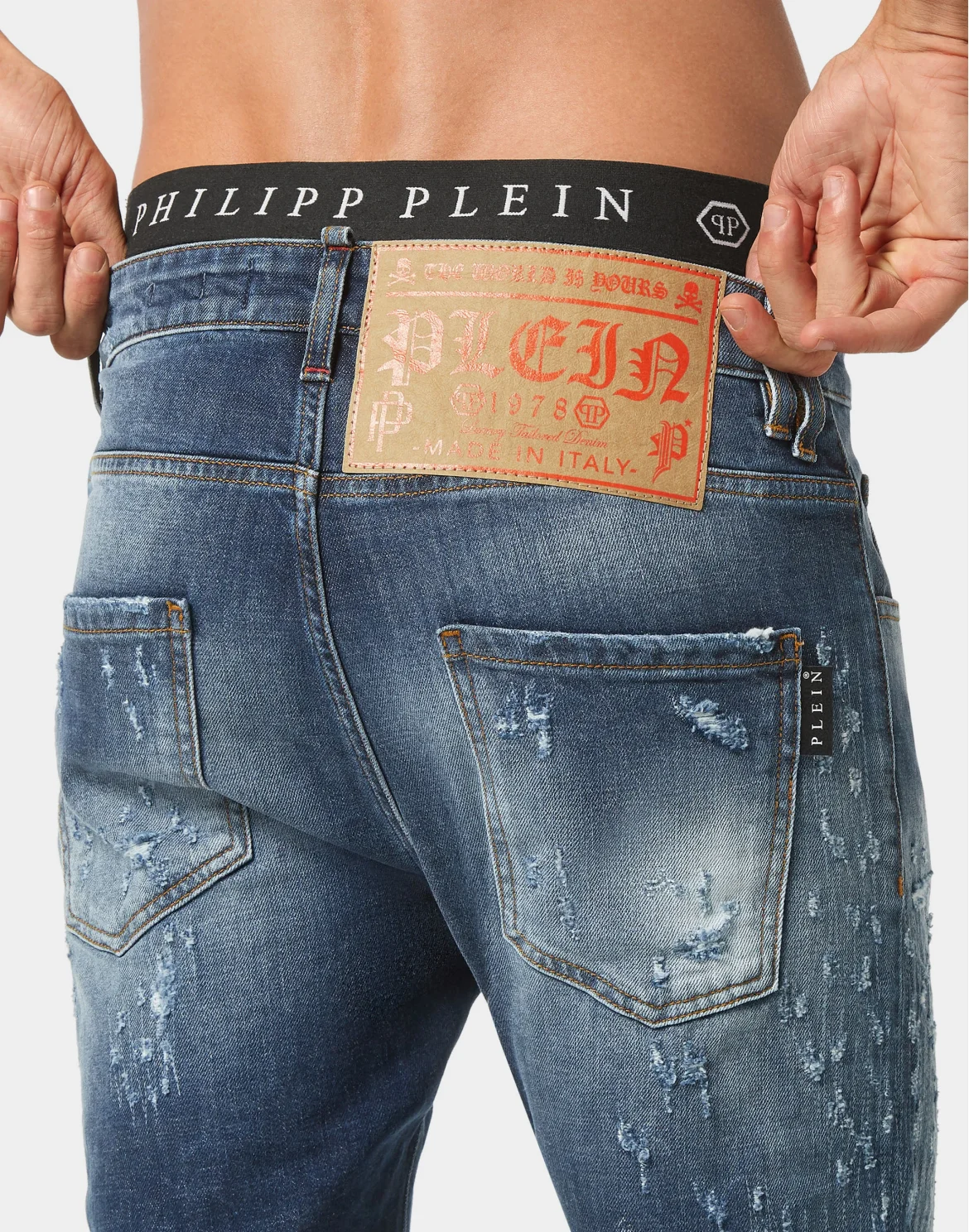 Denim Trousers Skinny Fit, цвет: Синий