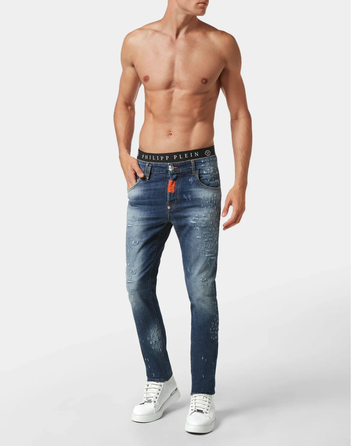 Denim Trousers Skinny Fit, цвет: Синий