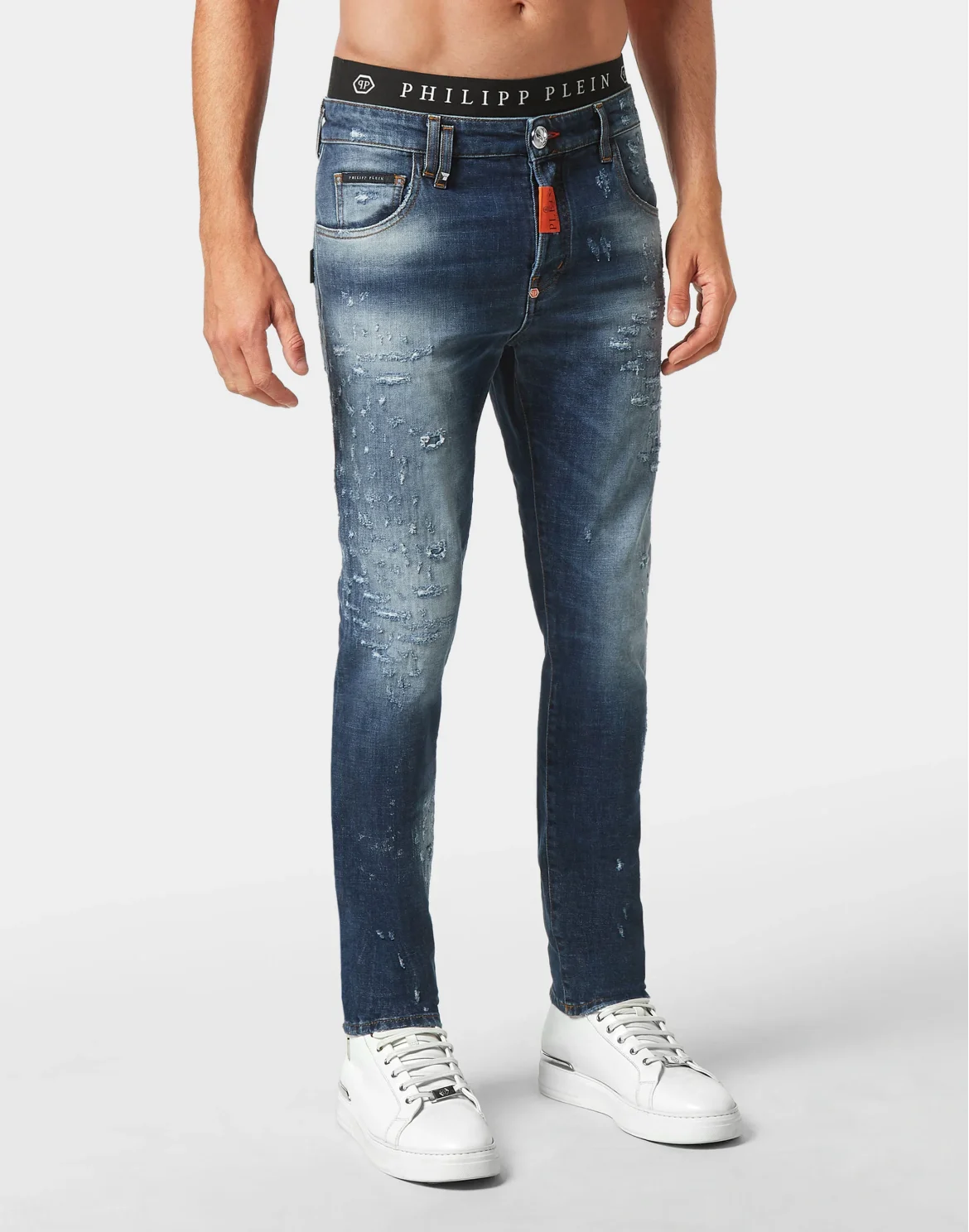 Denim Trousers Skinny Fit, цвет: Синий