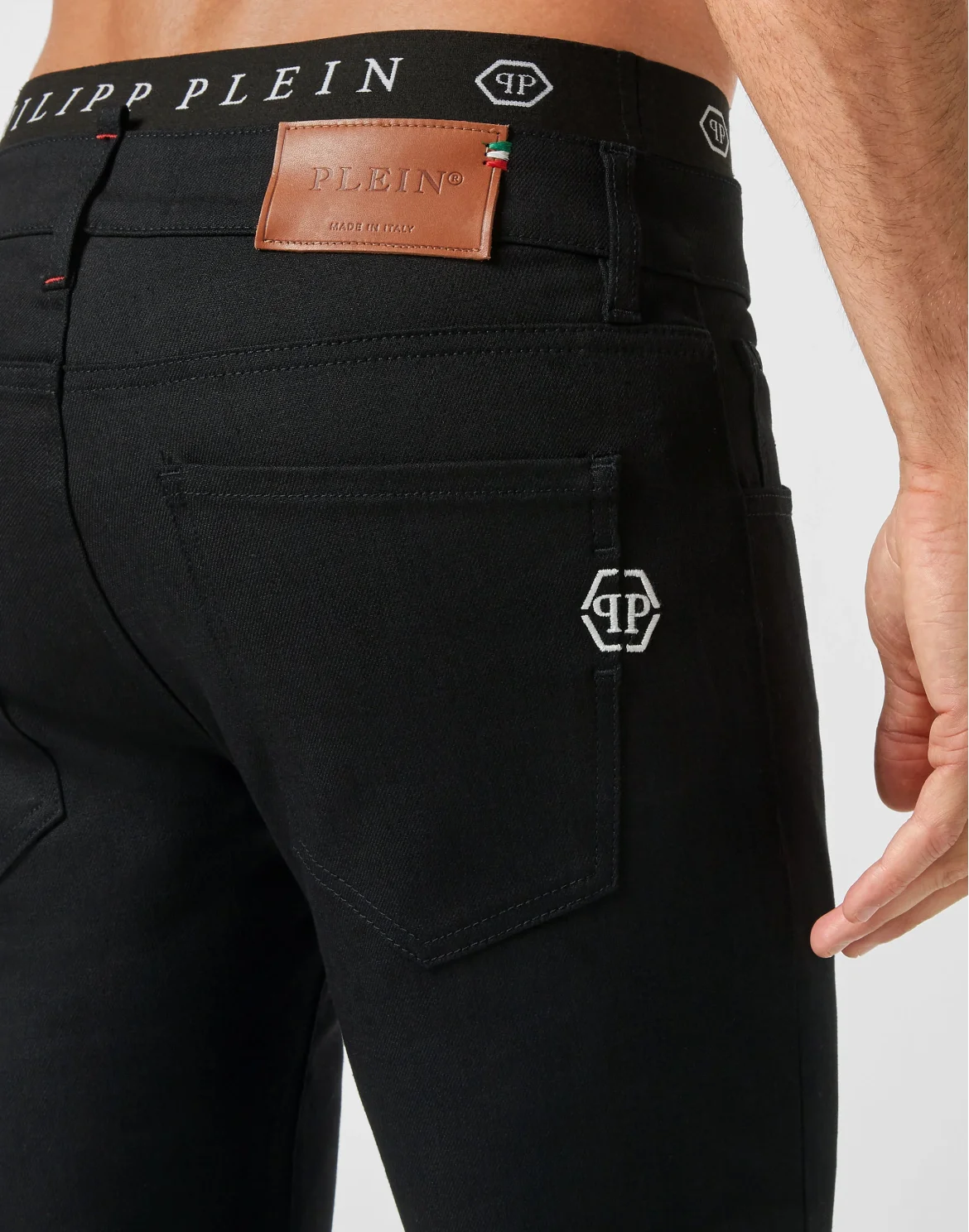 Denim Trousers Super fit Hexagon, цвет: Черный