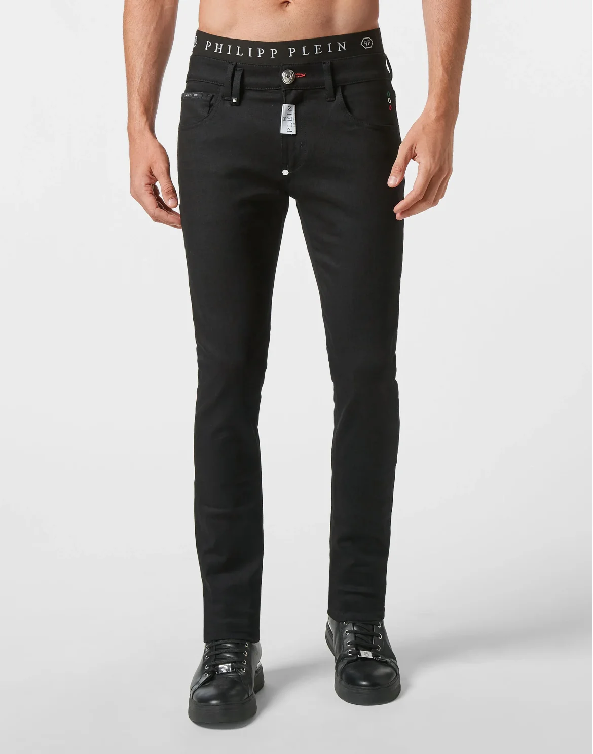Denim Trousers Super fit Hexagon, цвет: Черный