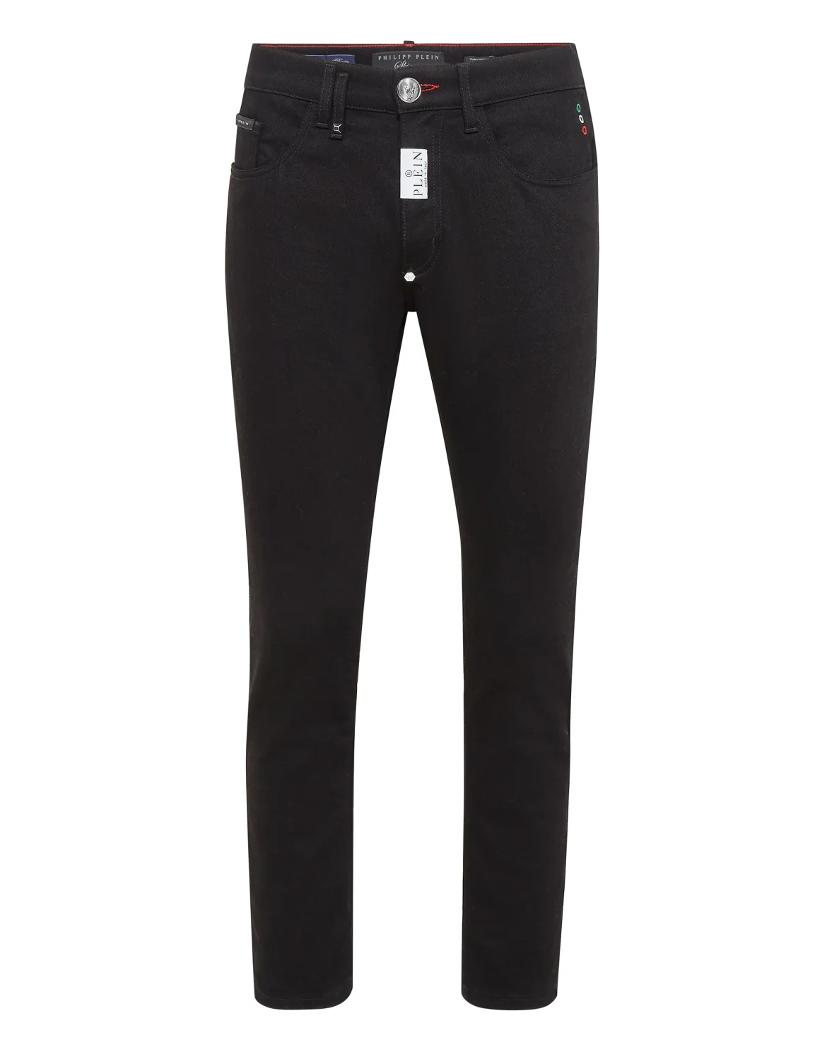 Denim Trousers Skinny Fit Hexagon, цвет: Черный