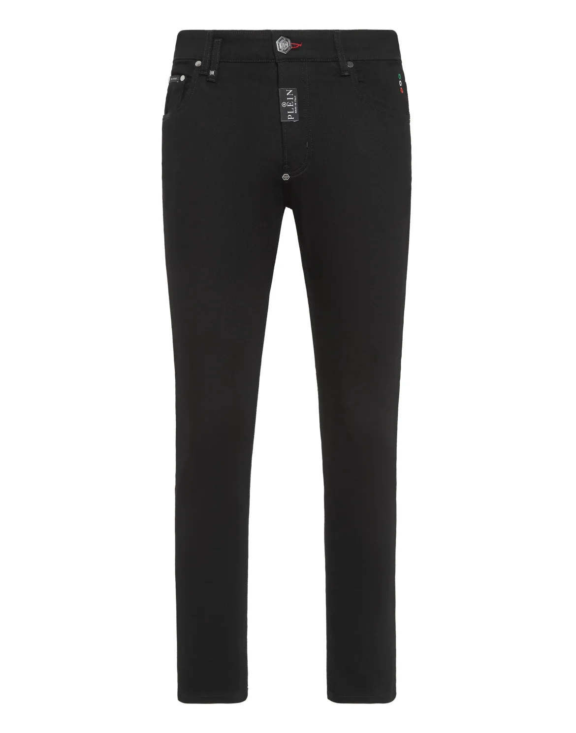 Denim Trousers Skinny Fit Hexagon, цвет: Черный