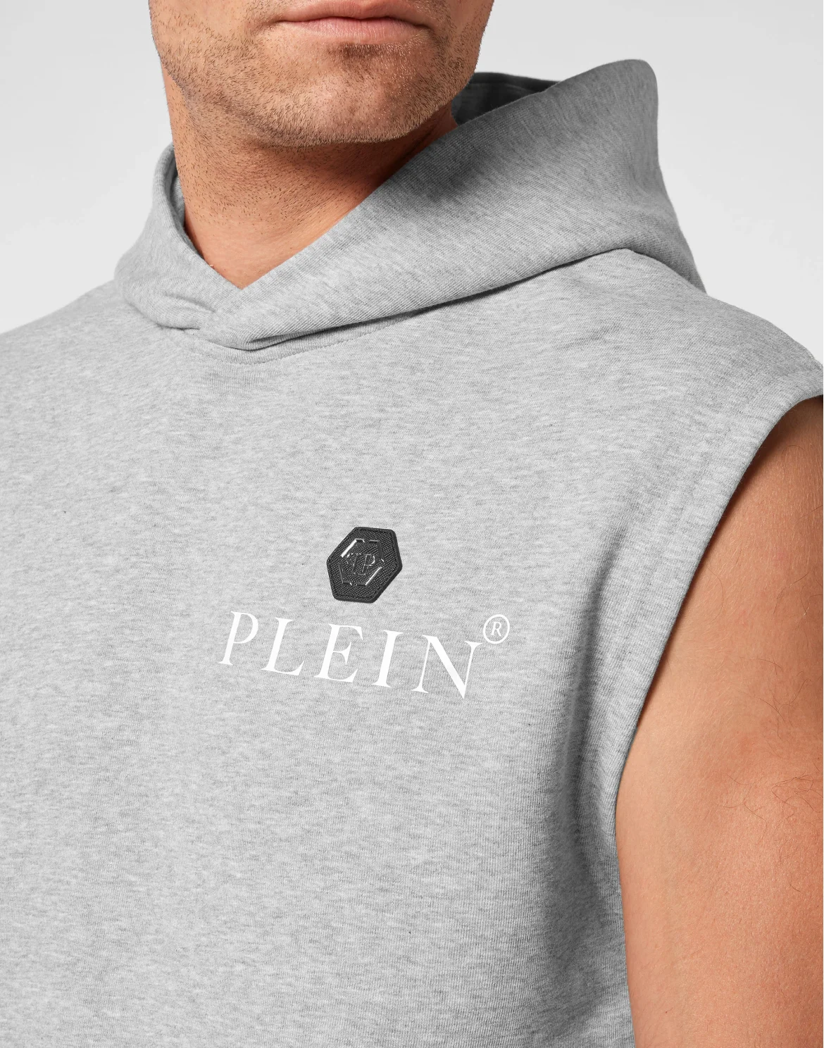 Hoodie Sleeveless Basic, цвет: Серый