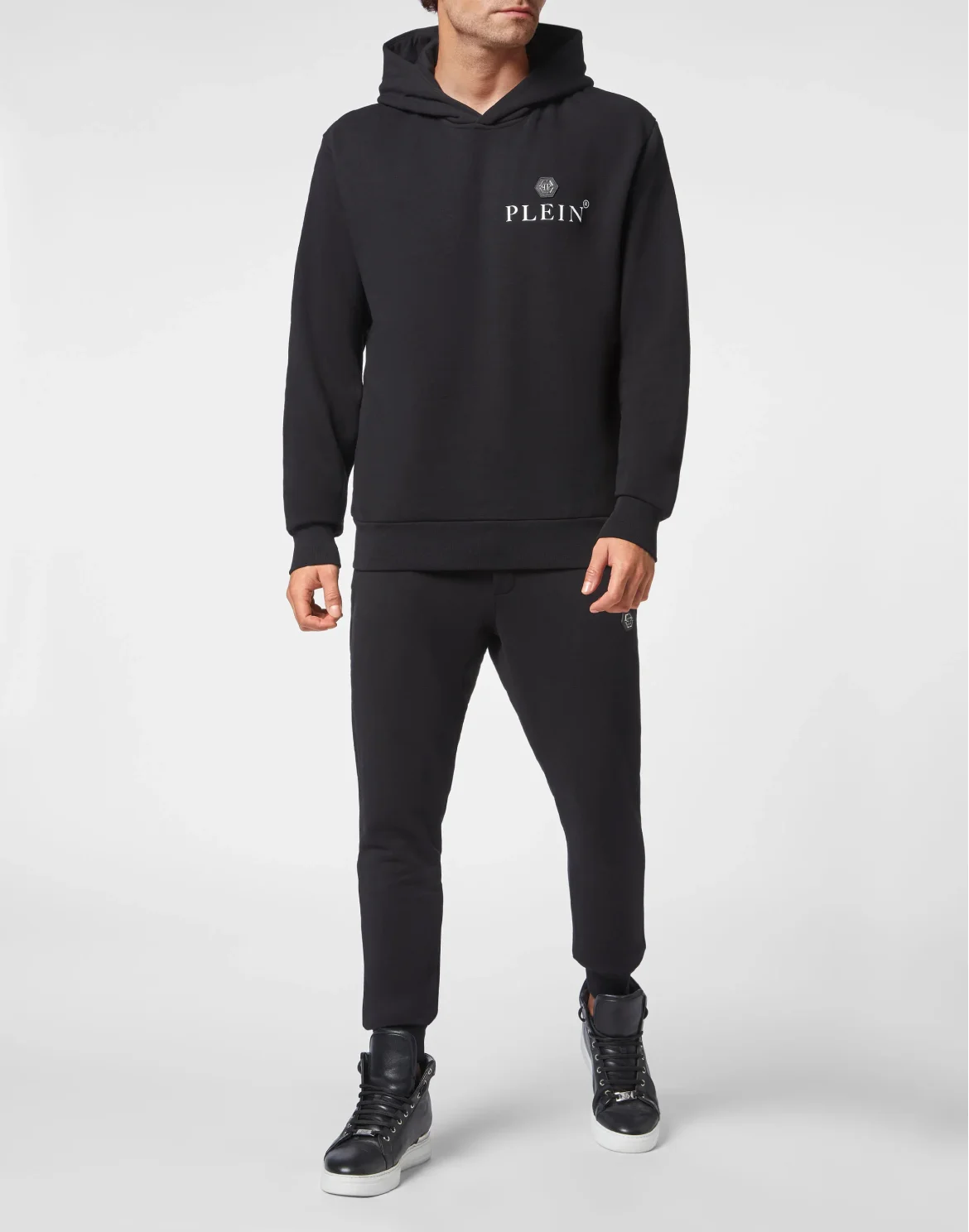Hoodie Sweatshirt Hexagon, цвет: Черный