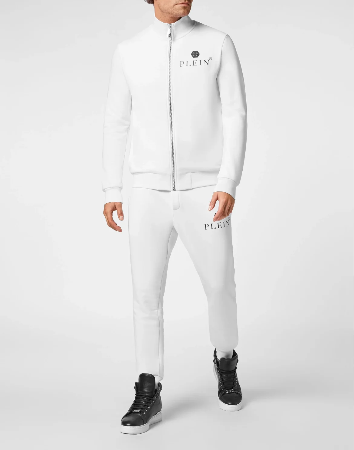 Joggning Tracksuit Top/Trousers Hexagon, цвет: Белый