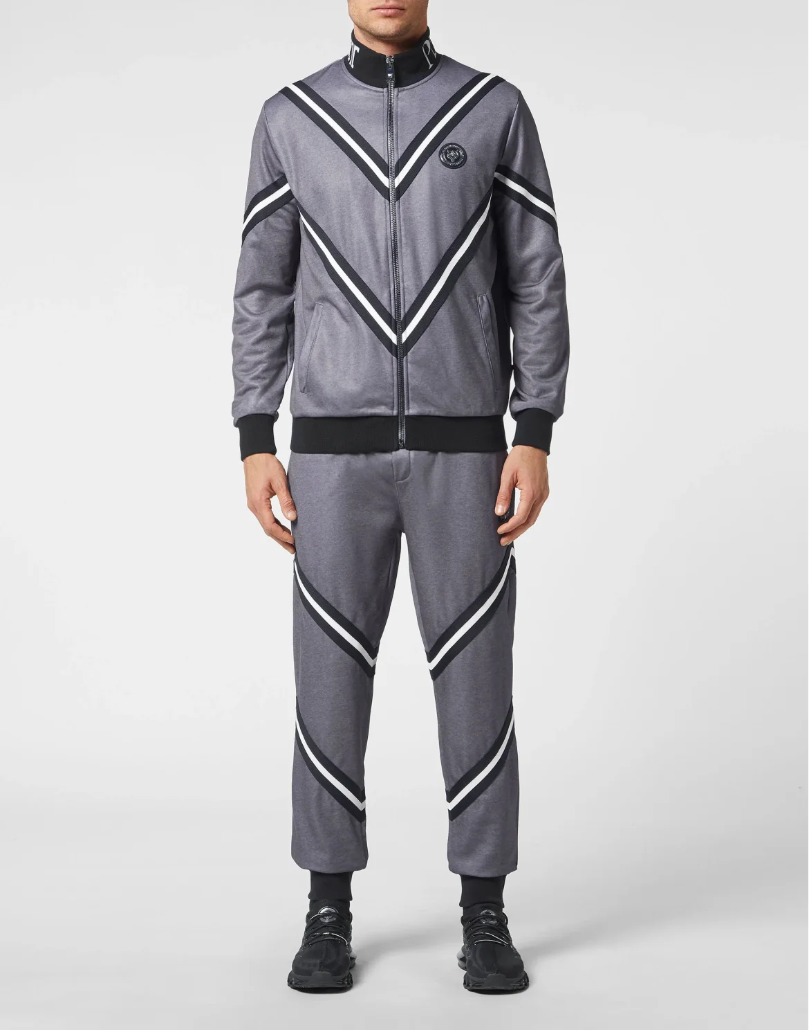 Joggning Tracksuit Top/Trousers, цвет: Серый