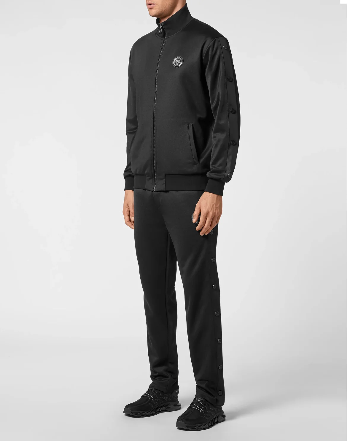 Tracksuit: Zip-up Jacket + jogging pants Tiger, цвет: Черный
