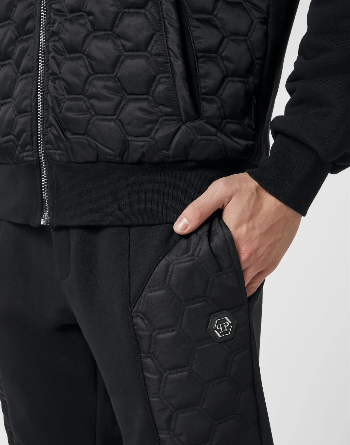 Jogging tracksuit:Hoodie/Trousers, цвет: Черный