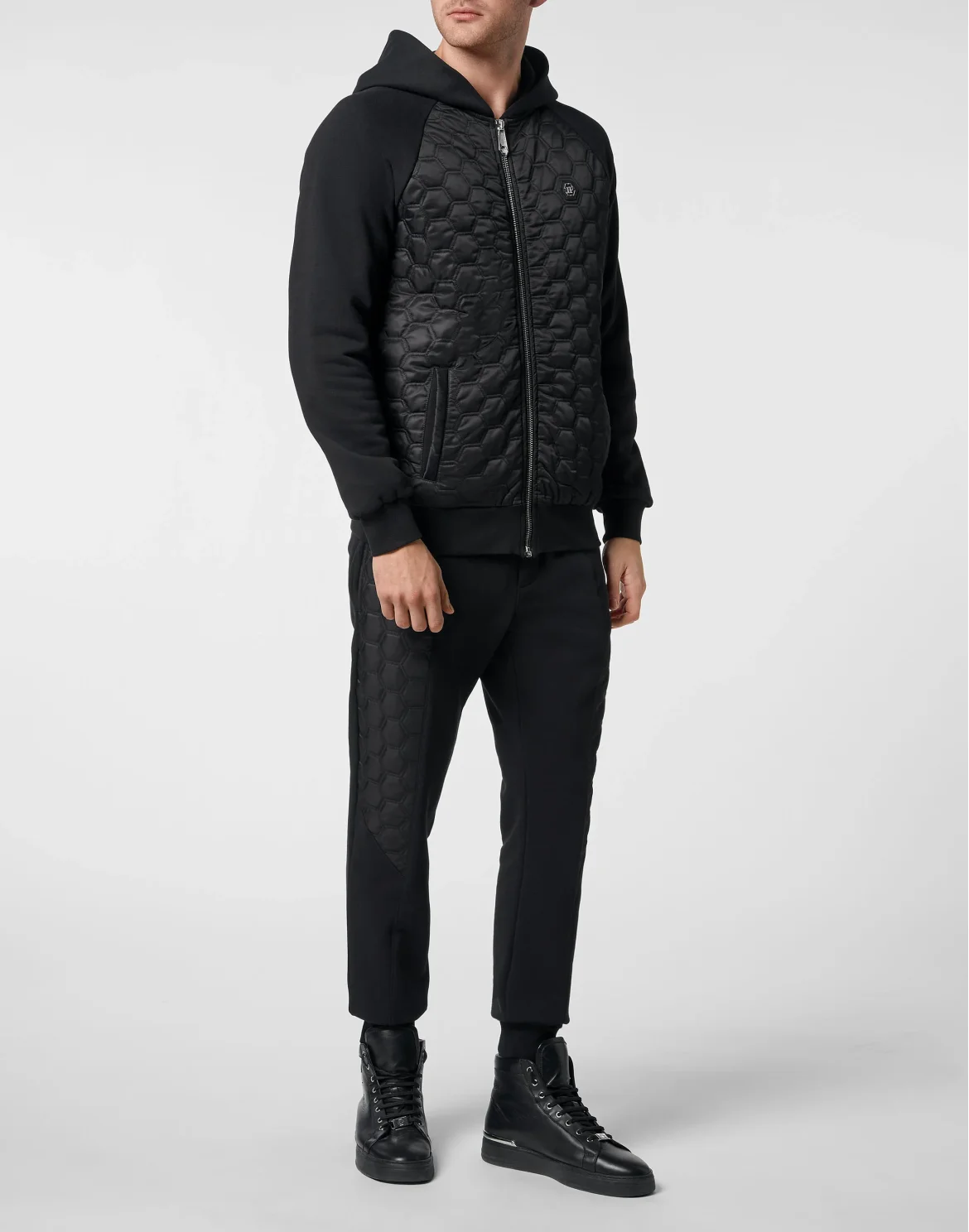 Jogging tracksuit:Hoodie/Trousers, цвет: Черный