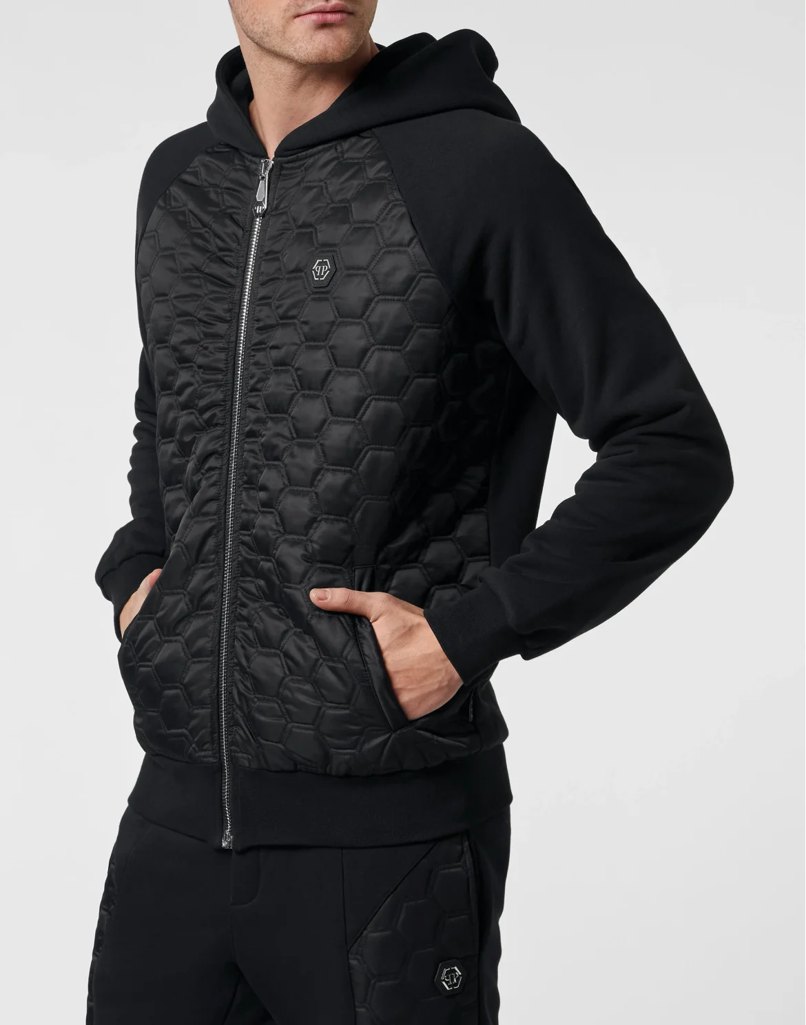 Jogging tracksuit:Hoodie/Trousers, цвет: Черный