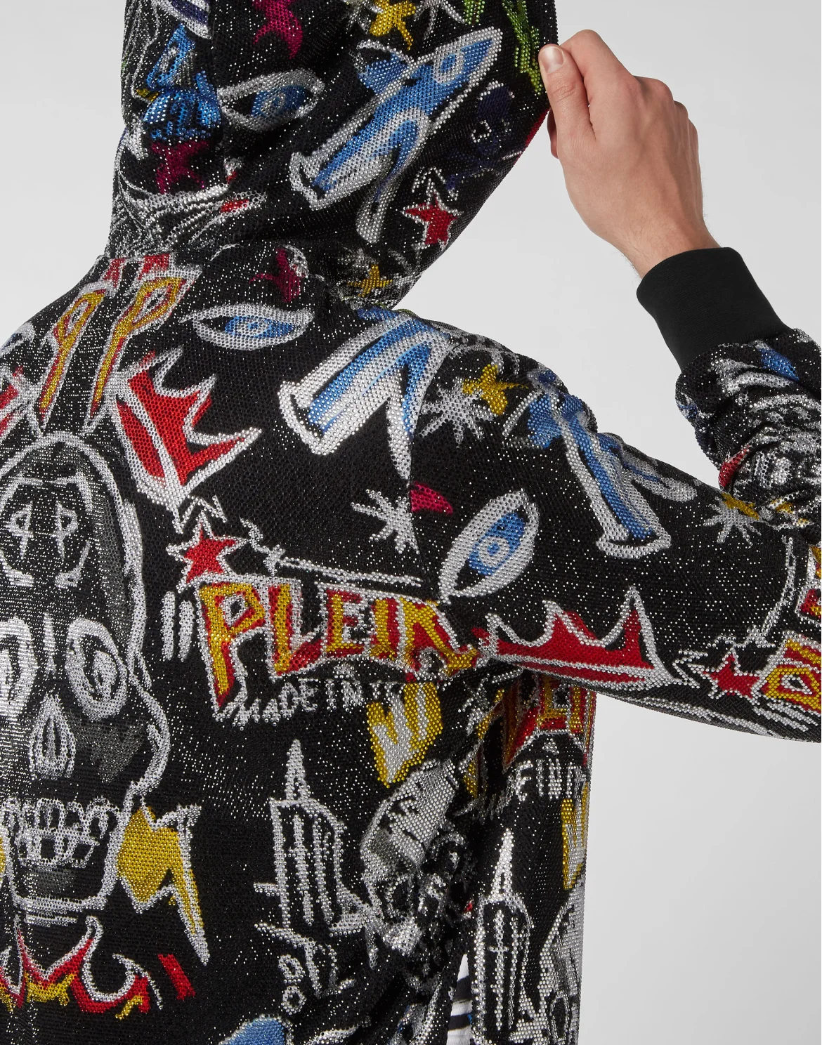 Jogging tracksuit:Hoodie/Trousers Crystals, цвет: Черный