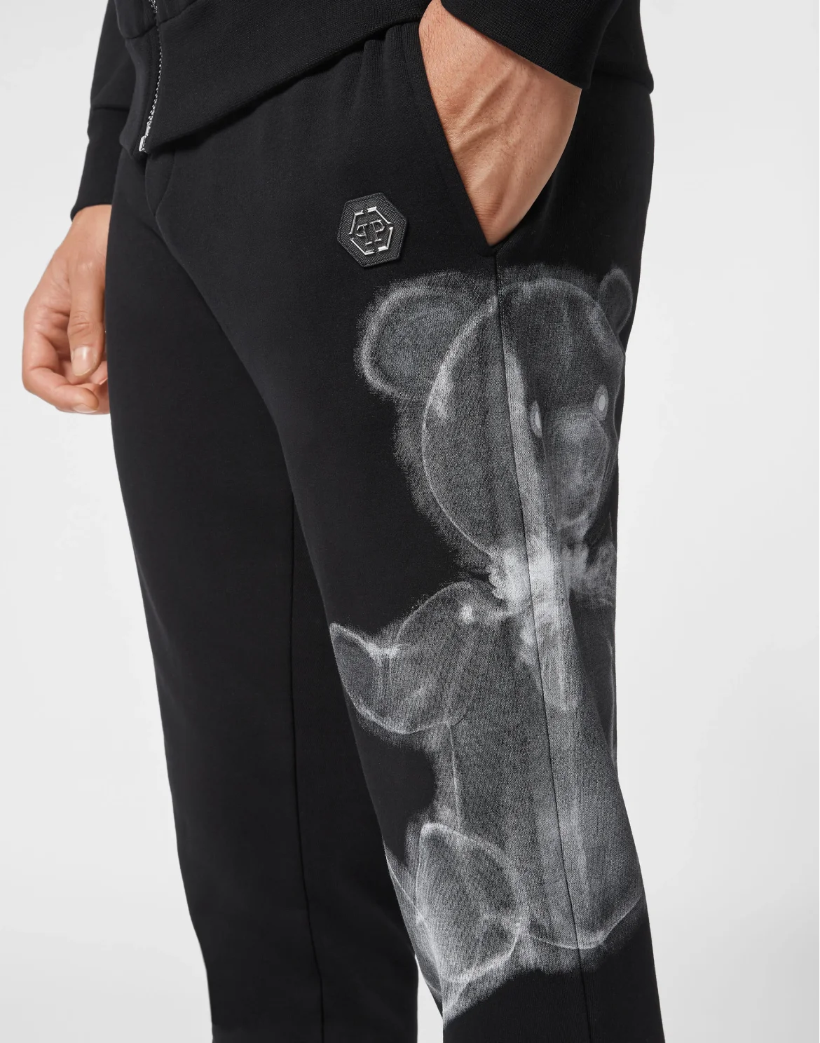 Jogging tracksuit:Hoodie/Trousers Teddy Bear, цвет: Черный