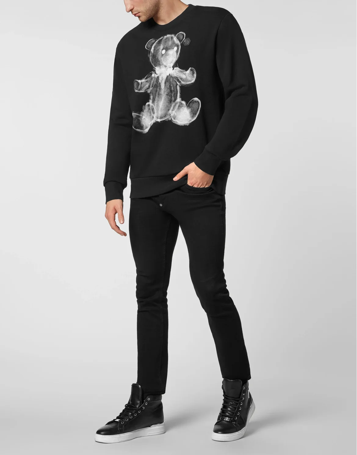 Sweatshirt LS Teddy Bear, цвет: Черный