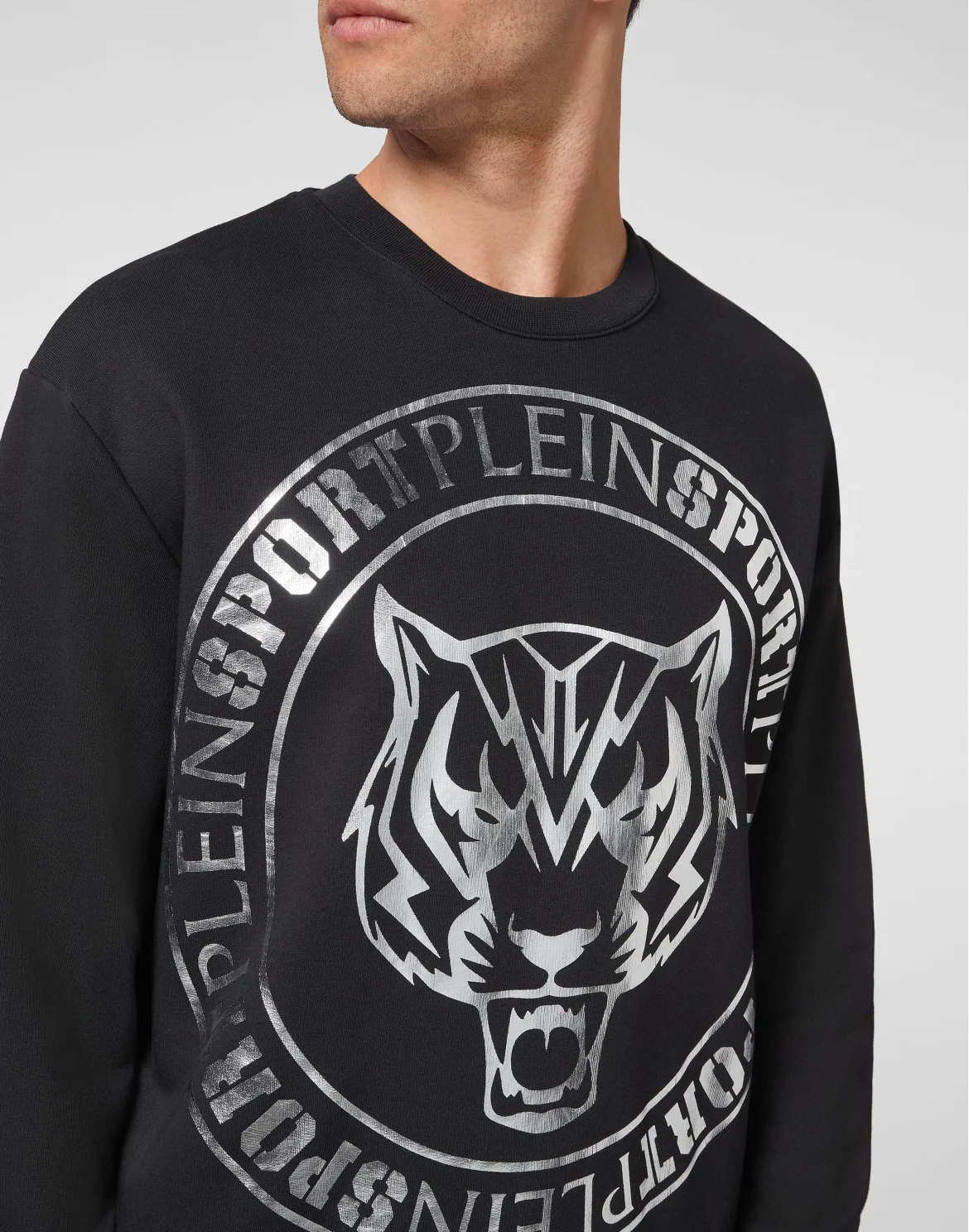 Longsleeve Sweatshirt Tiger, цвет: Черный