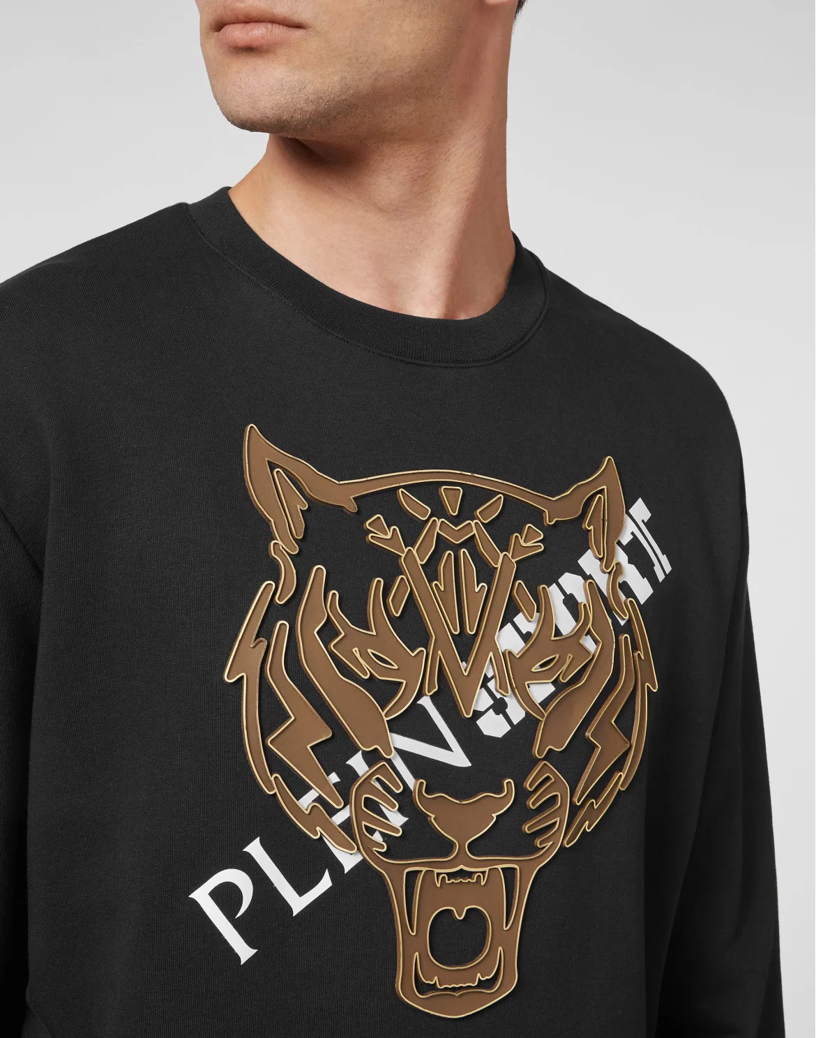 Longsleeve Sweatshirt Tiger, цвет: Черный