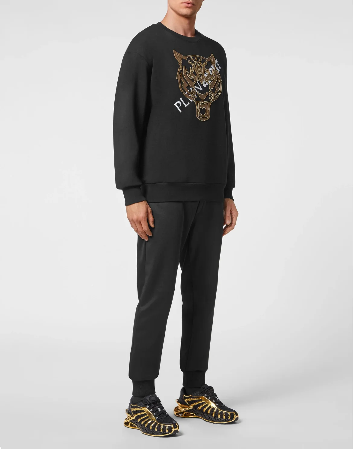 Longsleeve Sweatshirt Tiger, цвет: Черный