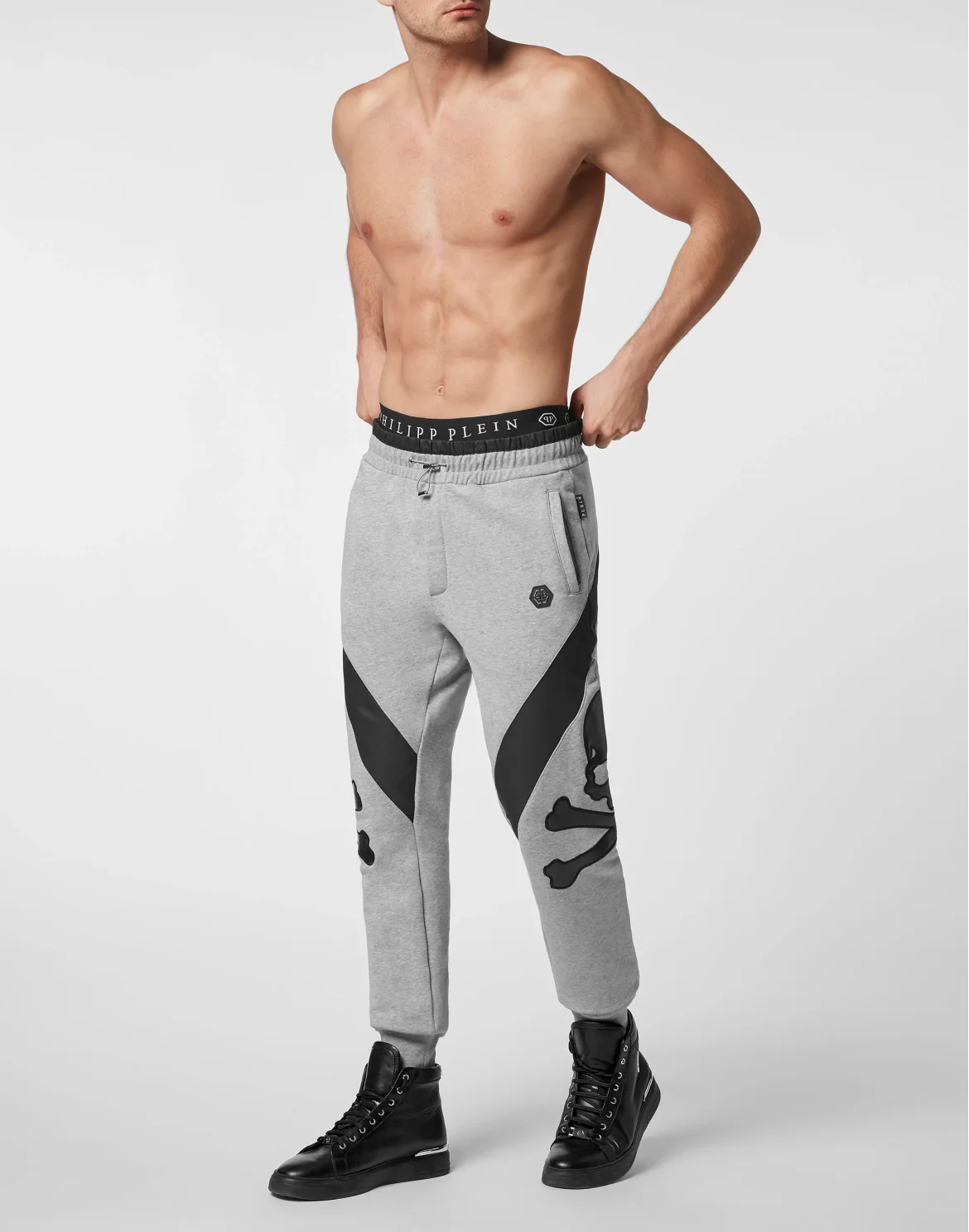 Jogging Trousers Iconic Plein, цвет: Серый