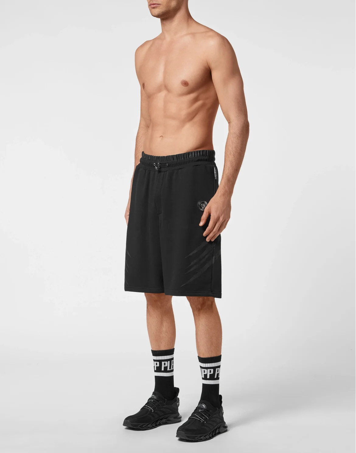 Jogging Shorts Stripes, цвет: Черный