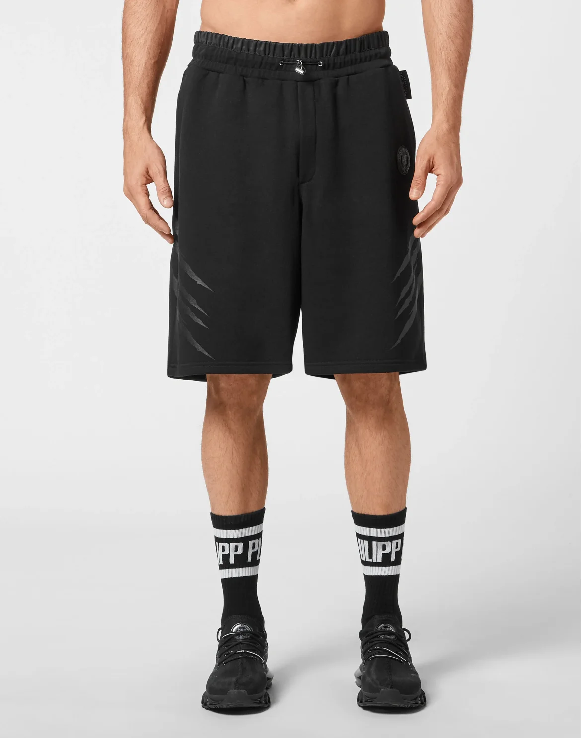 Jogging Shorts Stripes, цвет: Черный