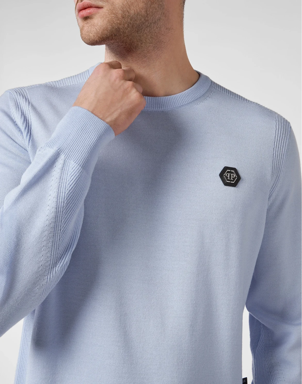 Pullover Round Neck LS, цвет: Голубой