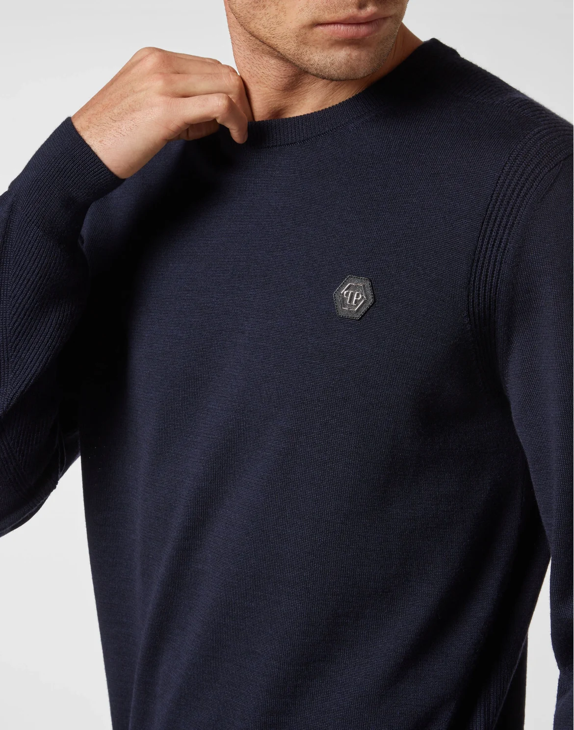 Pullover Round Neck LS, цвет: Синий