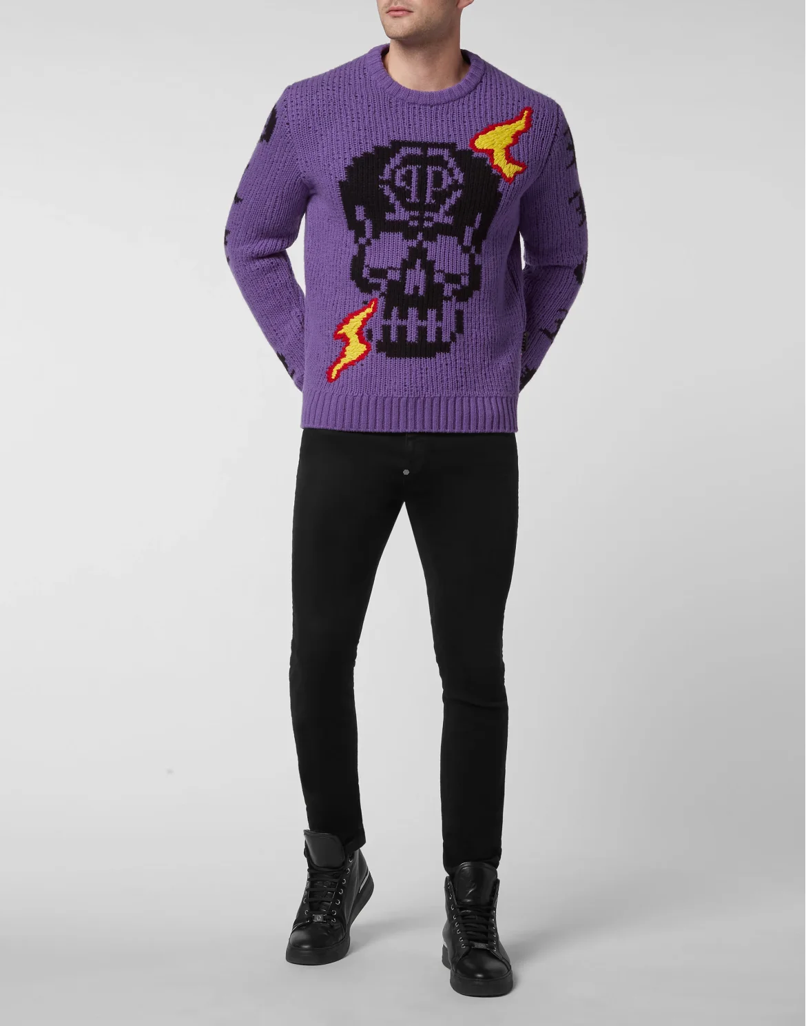 Pullover Round Neck LS, цвет: Фиолетовый