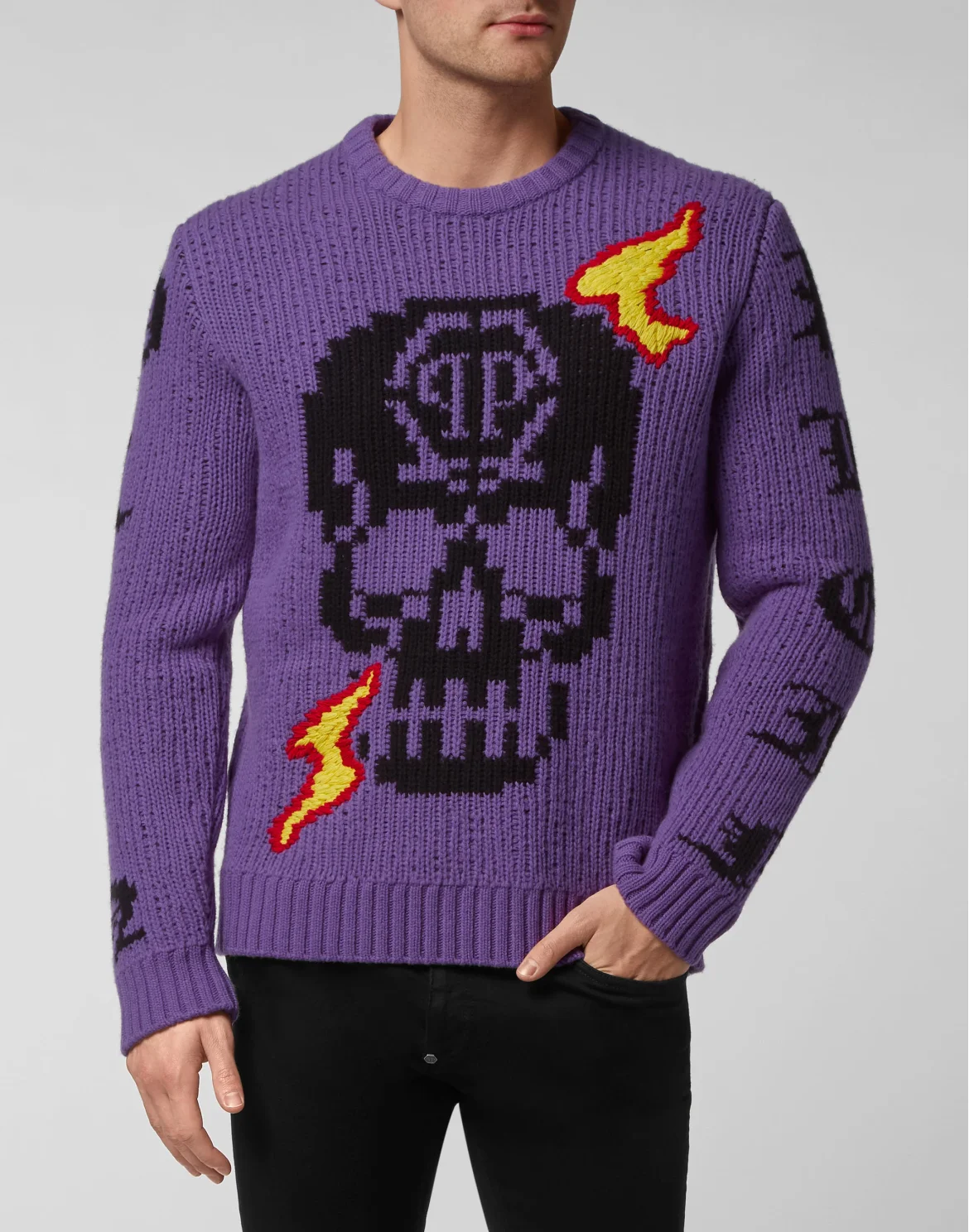 Pullover Round Neck LS, цвет: Фиолетовый