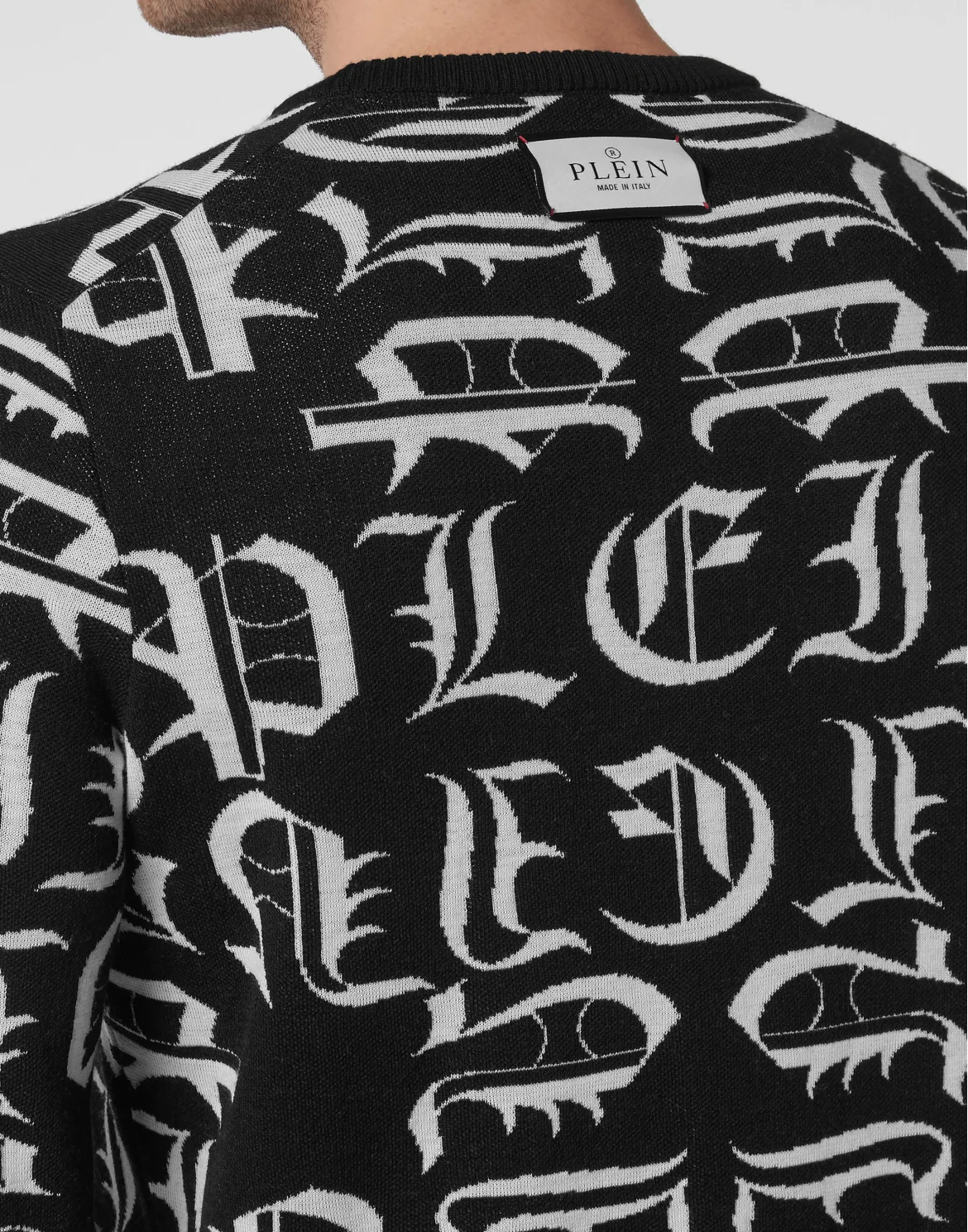 Pullover Round Neck LS Gothic Plein, цвет: Черный