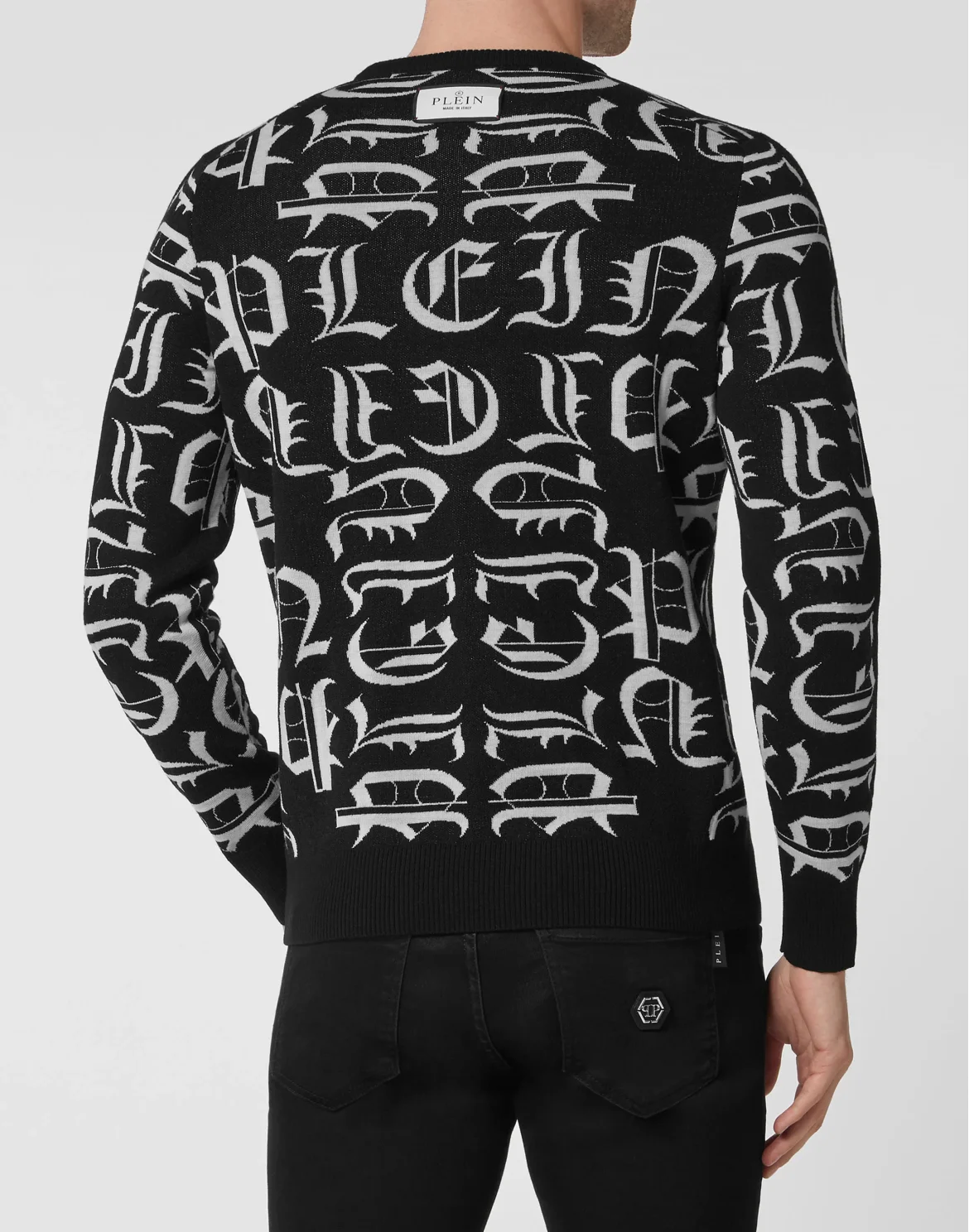 Pullover Round Neck LS Gothic Plein, цвет: Черный