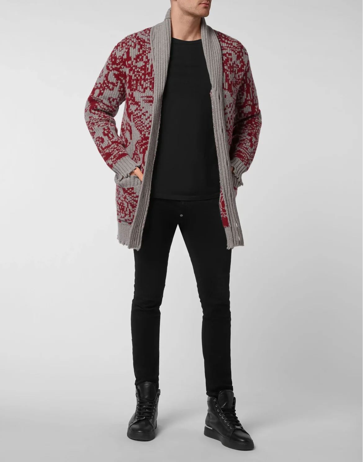 Cardigan Long, цвет: Серый