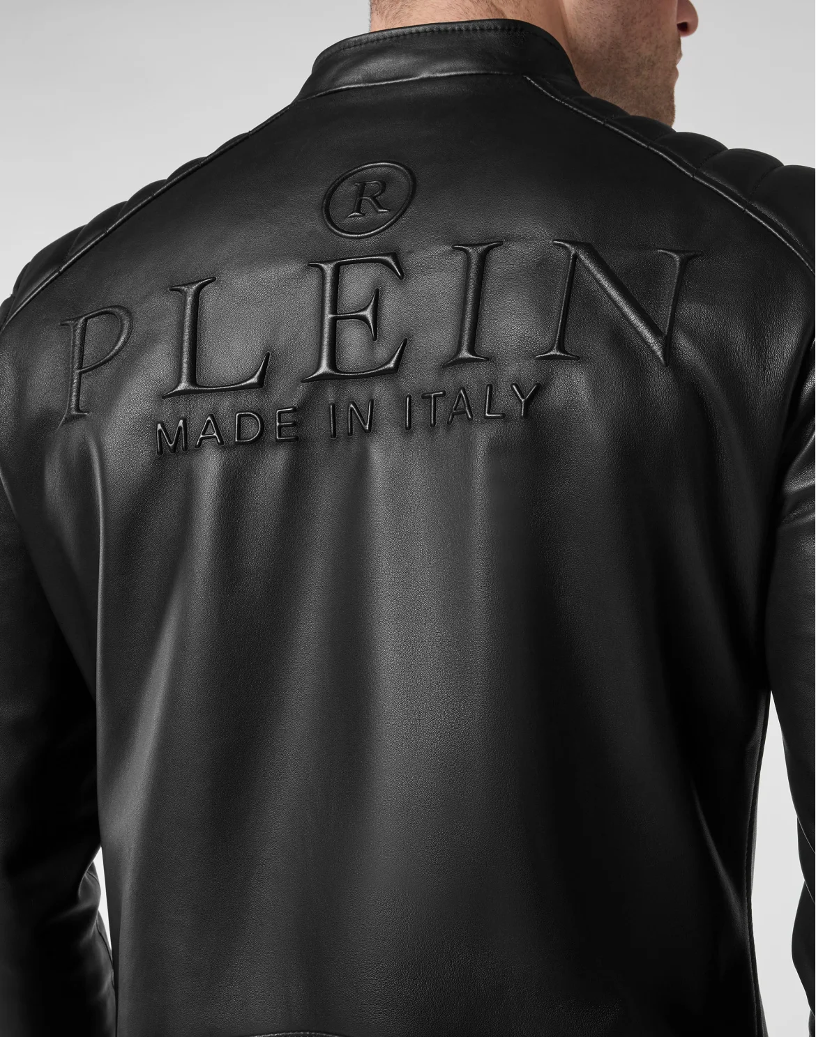 Leather Moto Jacket, цвет: Черный