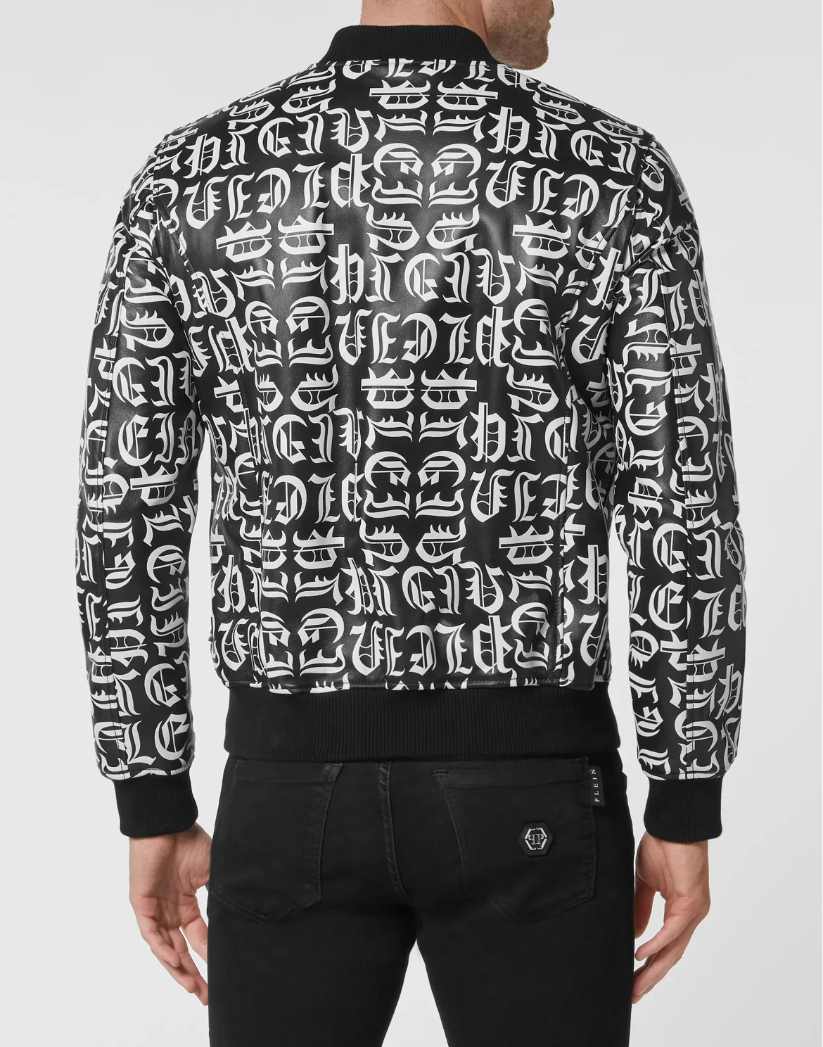 Leather Bomber, цвет: Черный