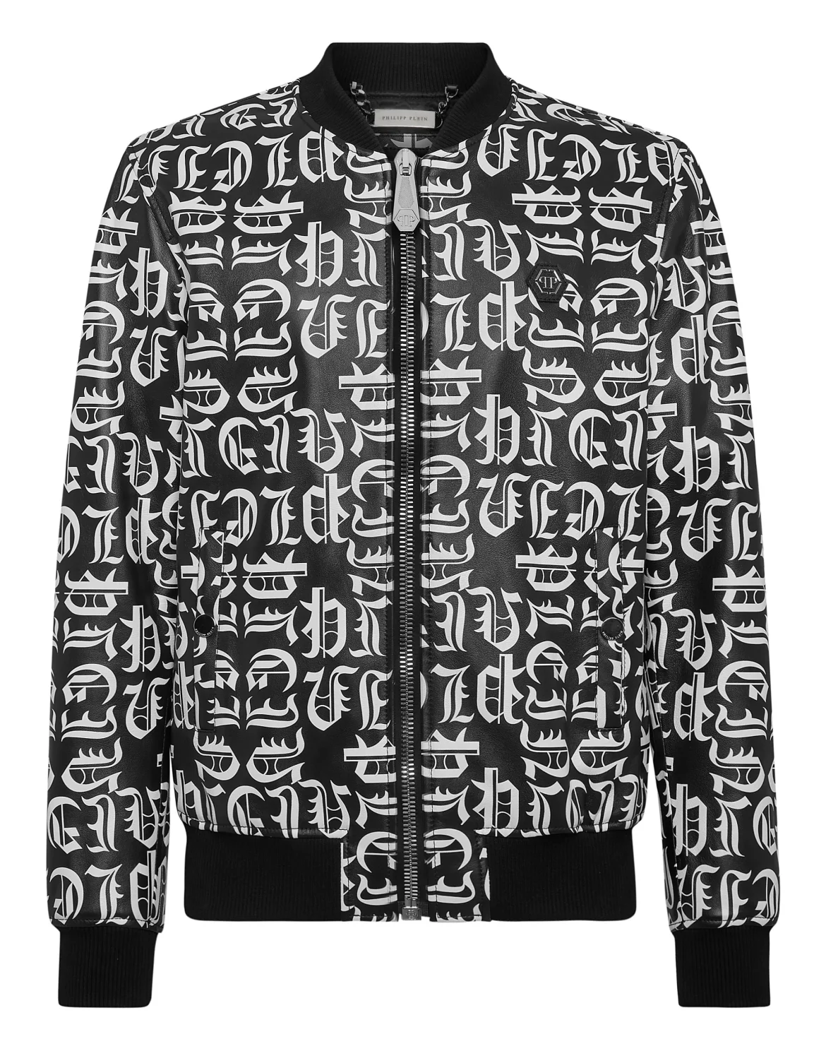 Leather Bomber, цвет: Черный