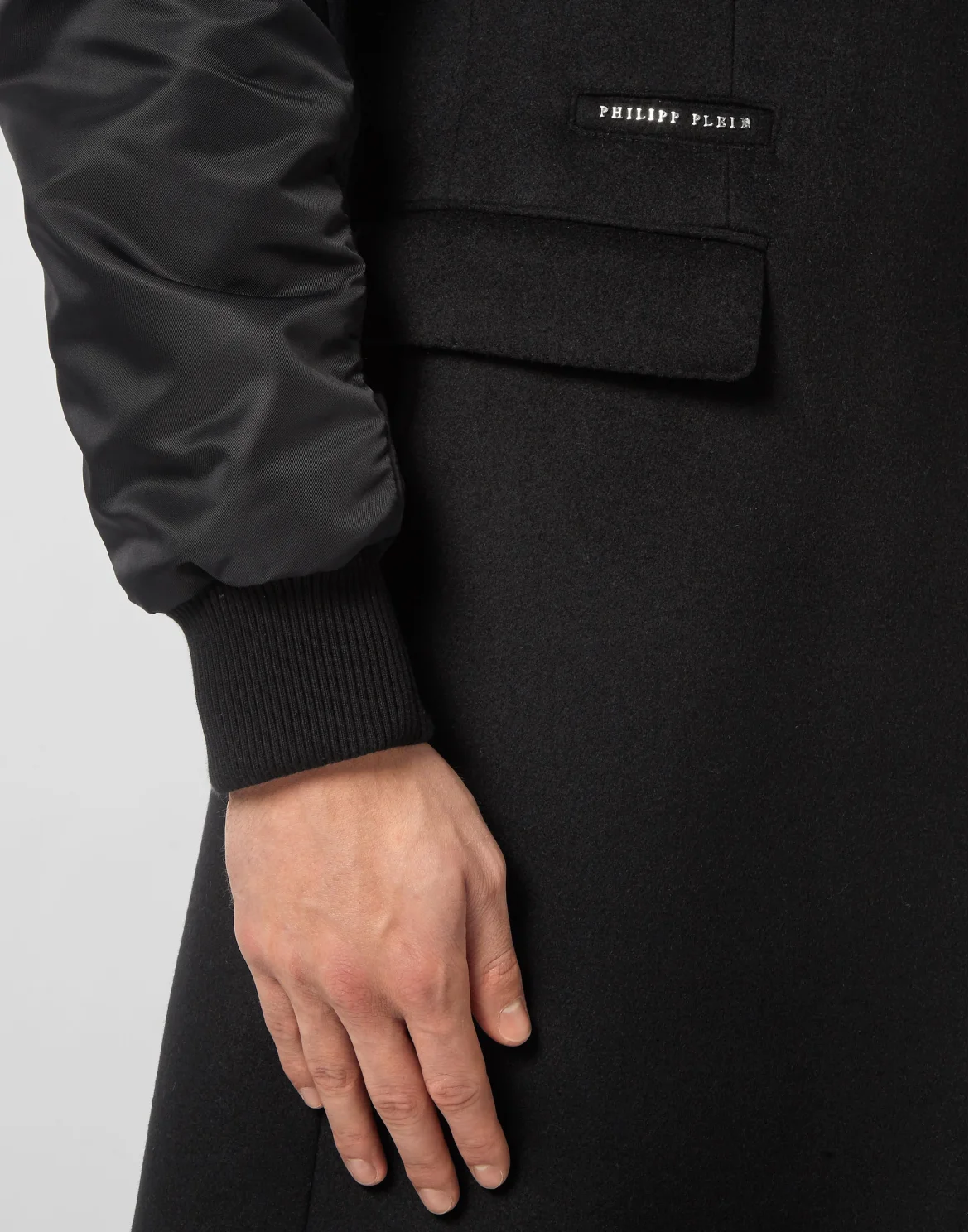 Long Hoodie Coat, цвет: Черный