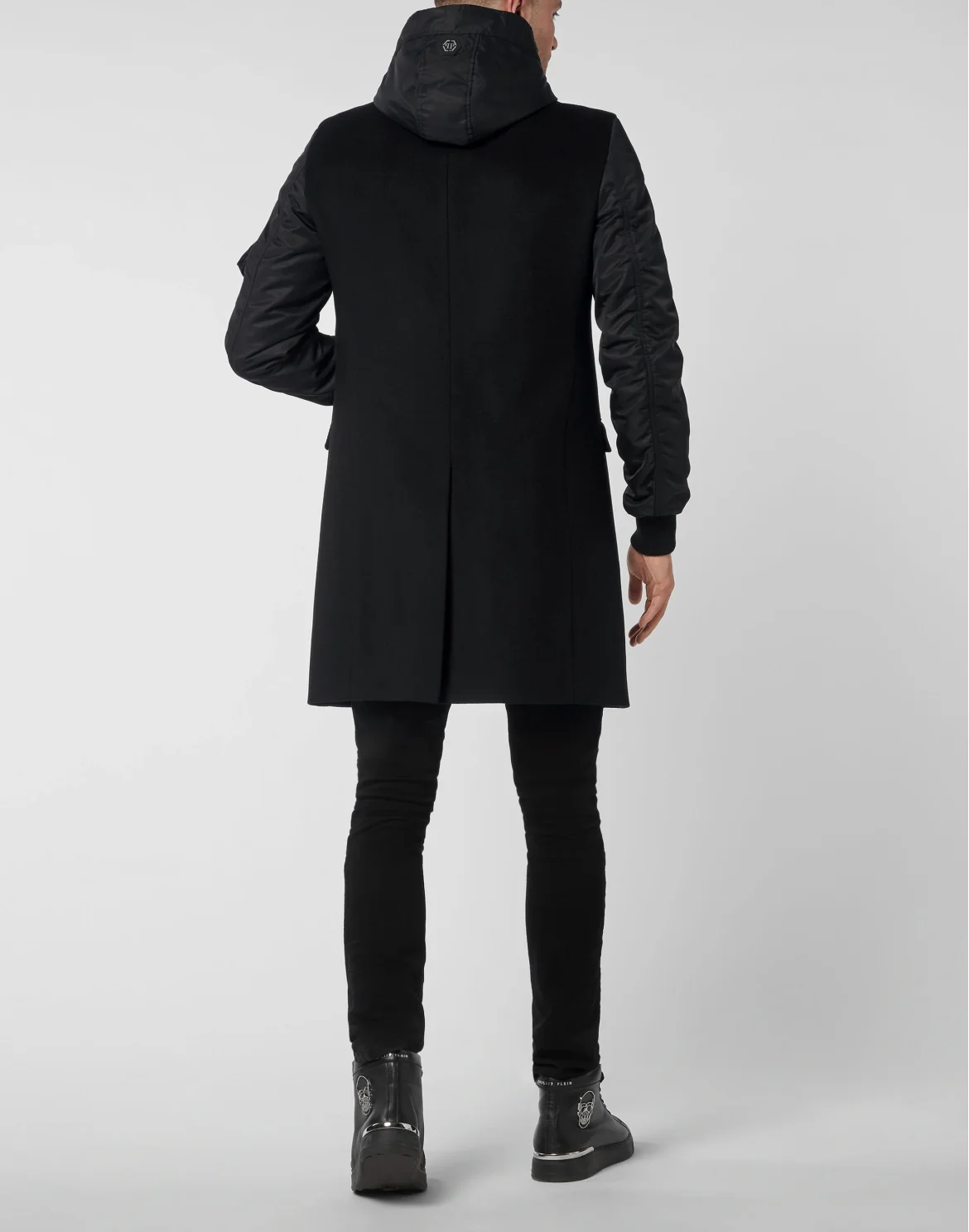 Long Hoodie Coat, цвет: Черный