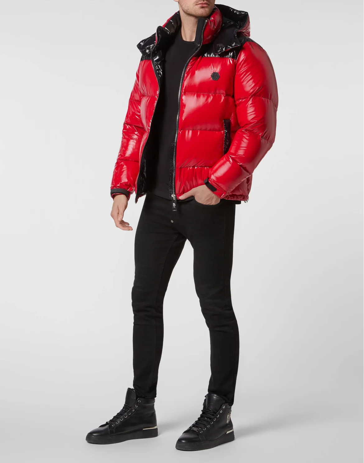 Down Jacket Gothic Plein, цвет: Красный