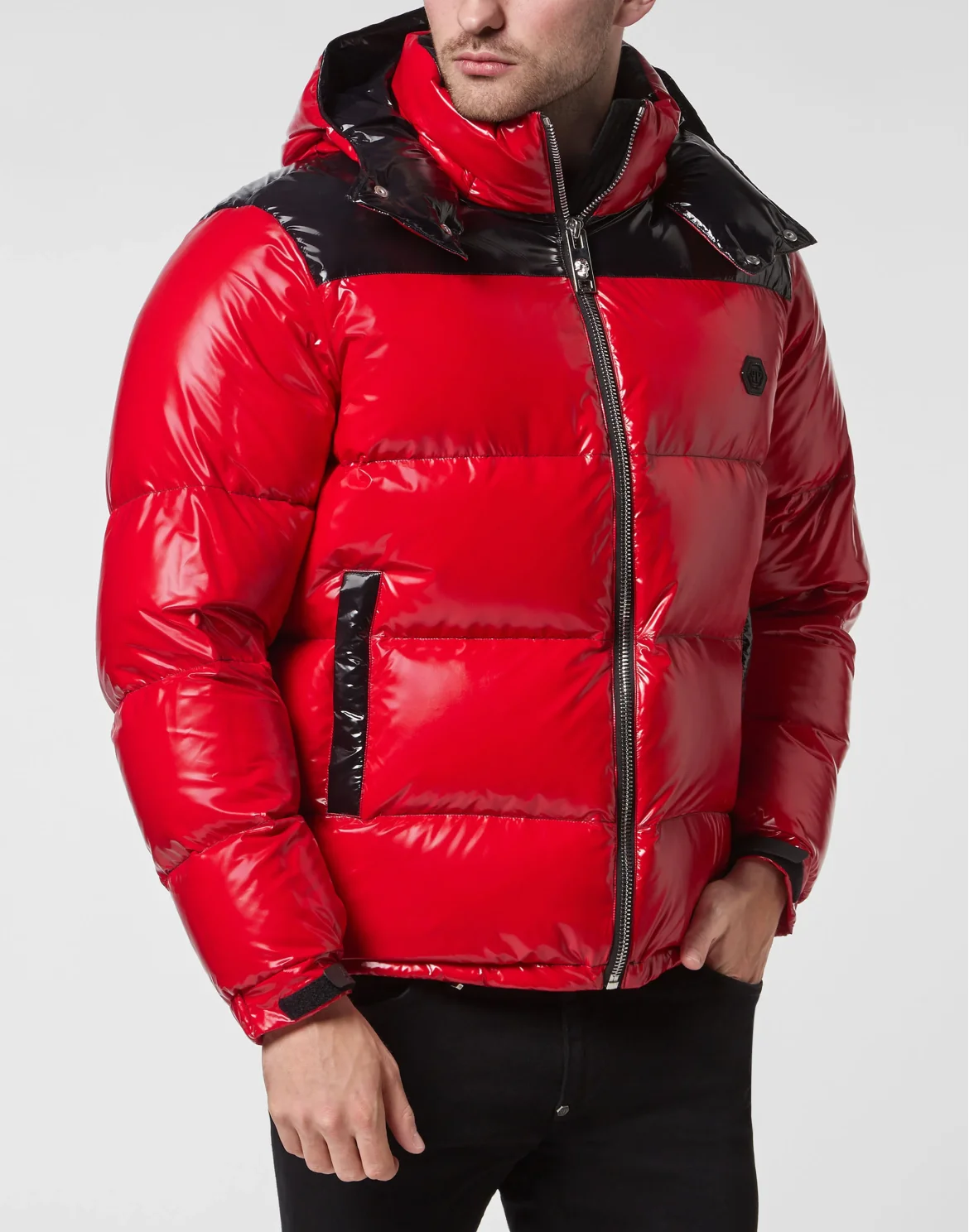 Down Jacket Gothic Plein, цвет: Красный