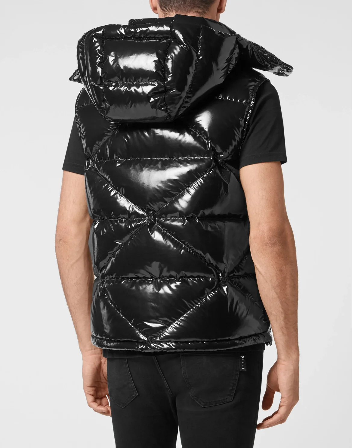 Sleeveless Quilted Down Jacket, цвет: Черный