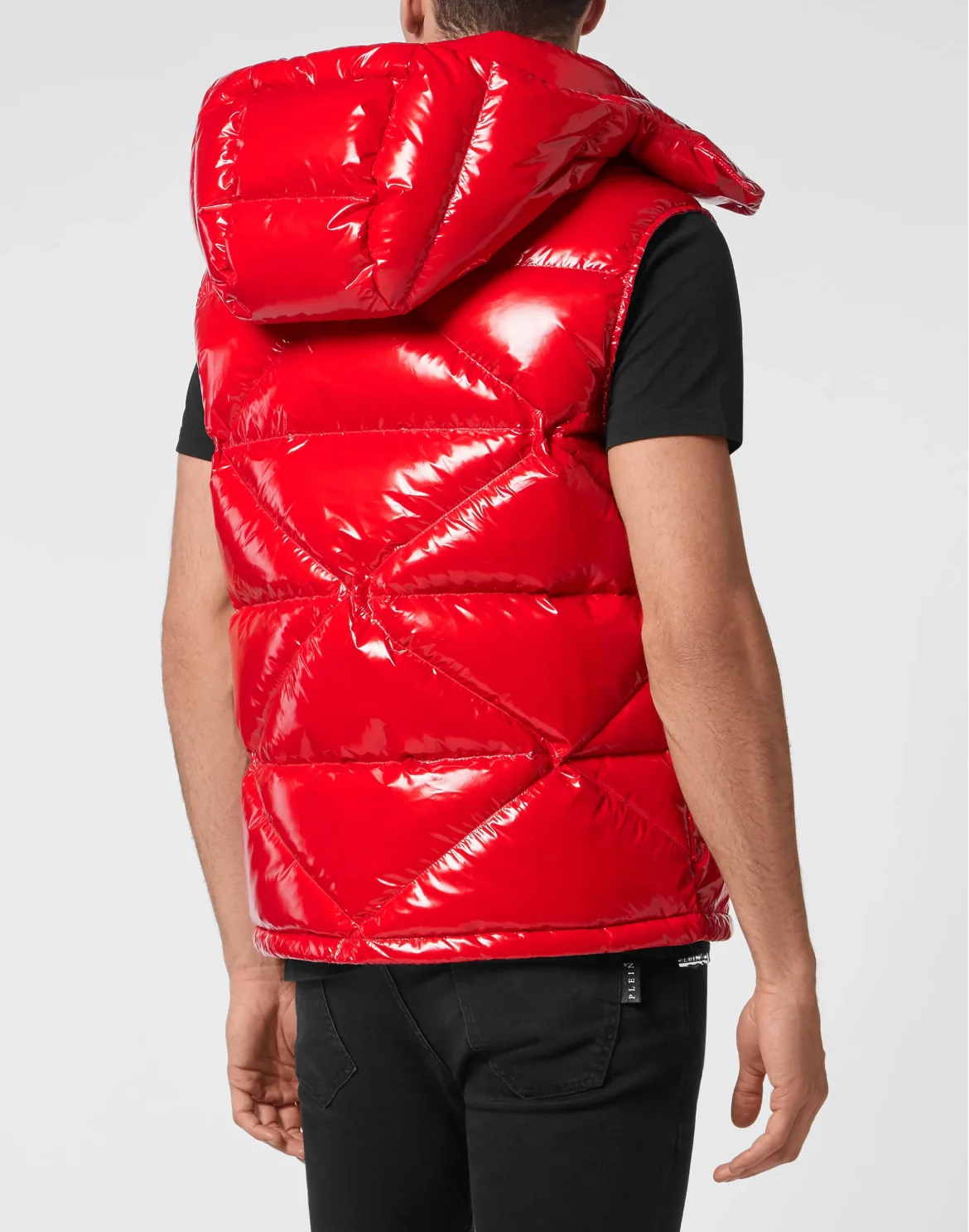 Sleeveless Quilted Down Jacket, цвет: Красный
