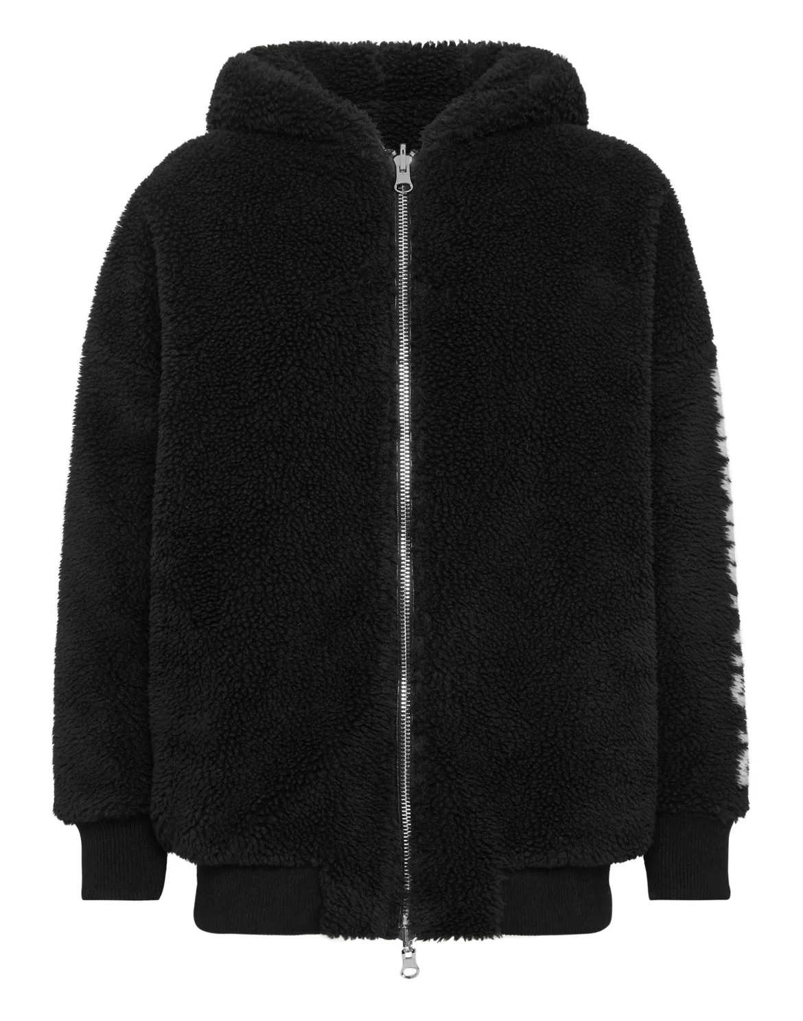 Reversible Hooded Bomber Jacket Tiger, цвет: Черный