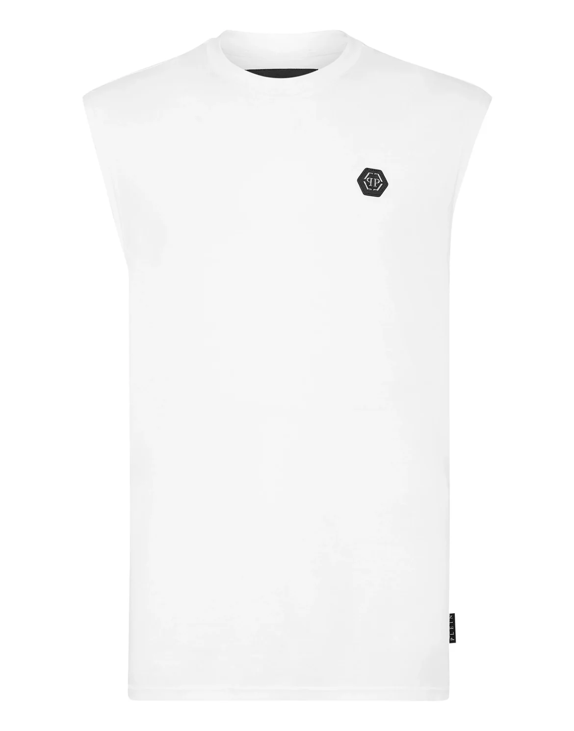 T-shirt Round Neck SS Sleeveless Iconic Plein, цвет: Белый