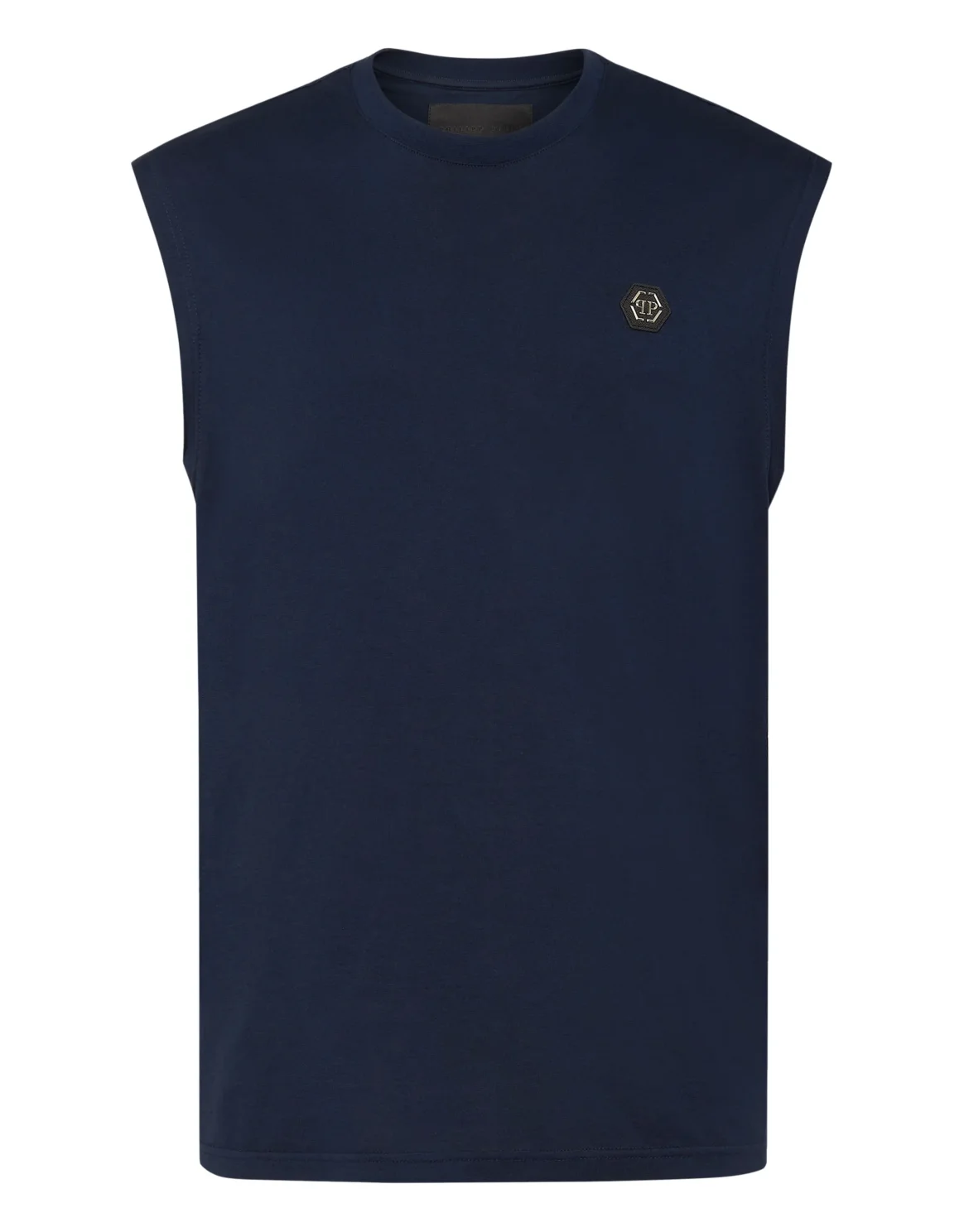 T-shirt Round Neck SS Sleeveless Iconic Plein, цвет: Синий