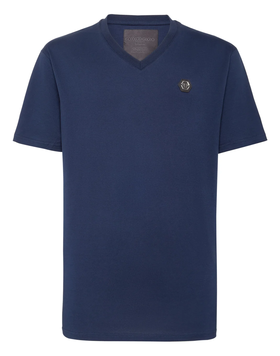 T-shirt V-Neck SS Iconic Plein, цвет: Синий
