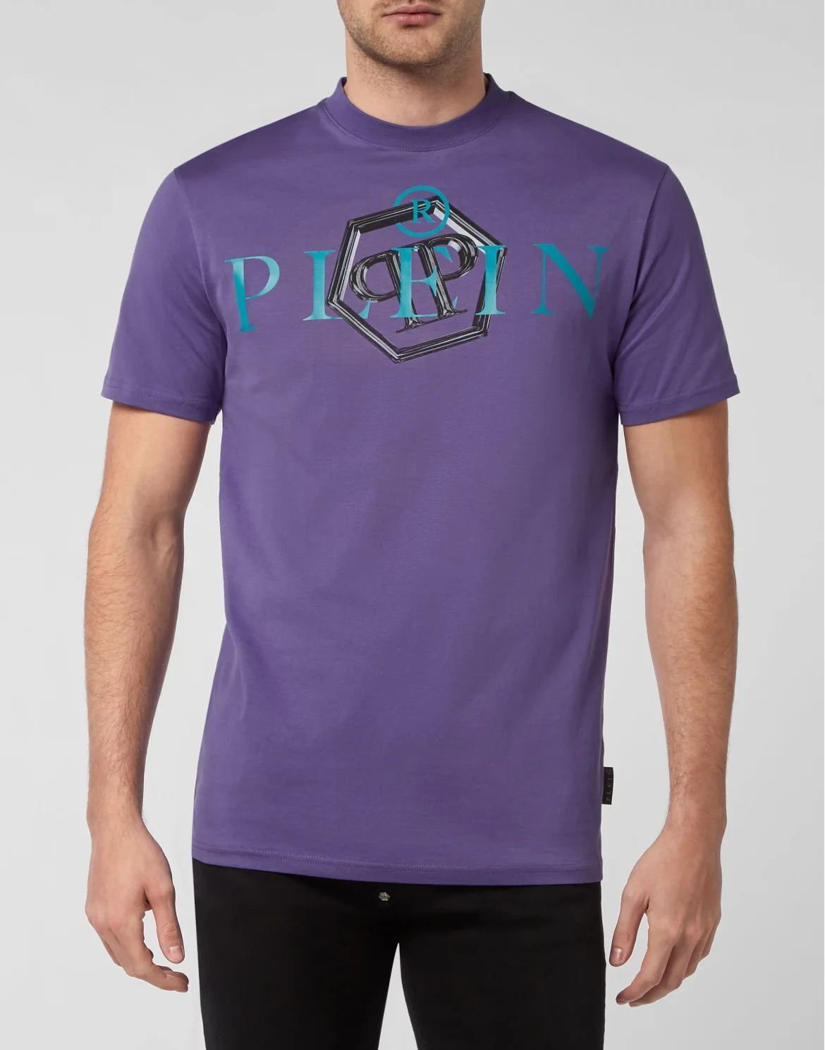 T-shirt Round Neck SS Philipp Plein TM, цвет: Фиолетовый