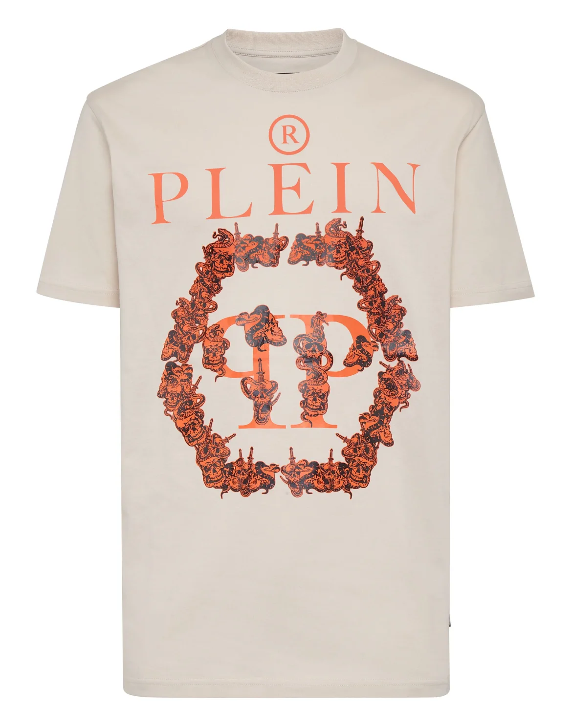 T-shirt Round Neck SS Philipp Plein TM, цвет: Бежевый
